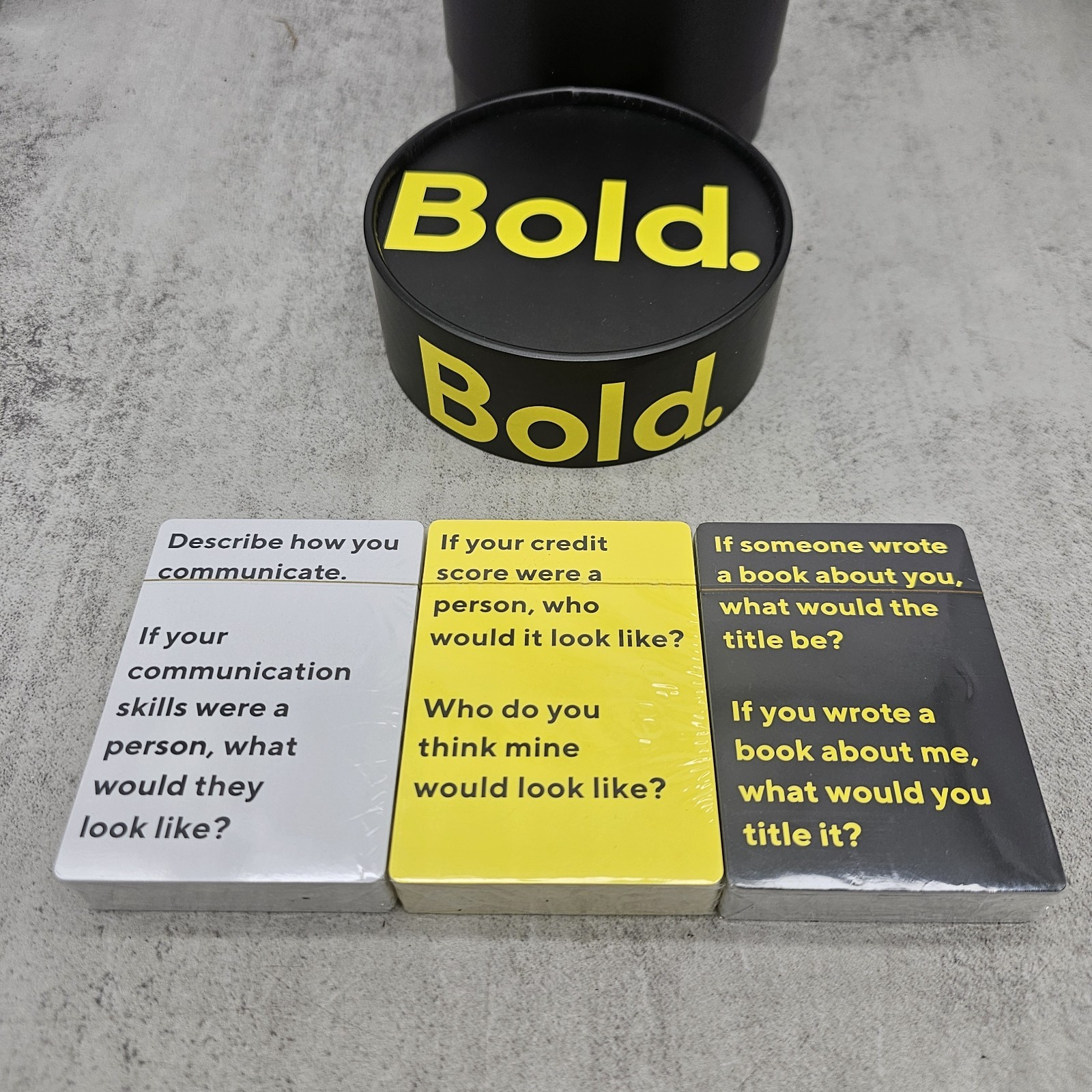 Bold – The Ultimate Conversation Adult Card Game – 3 Decks & 300+ Questions- New