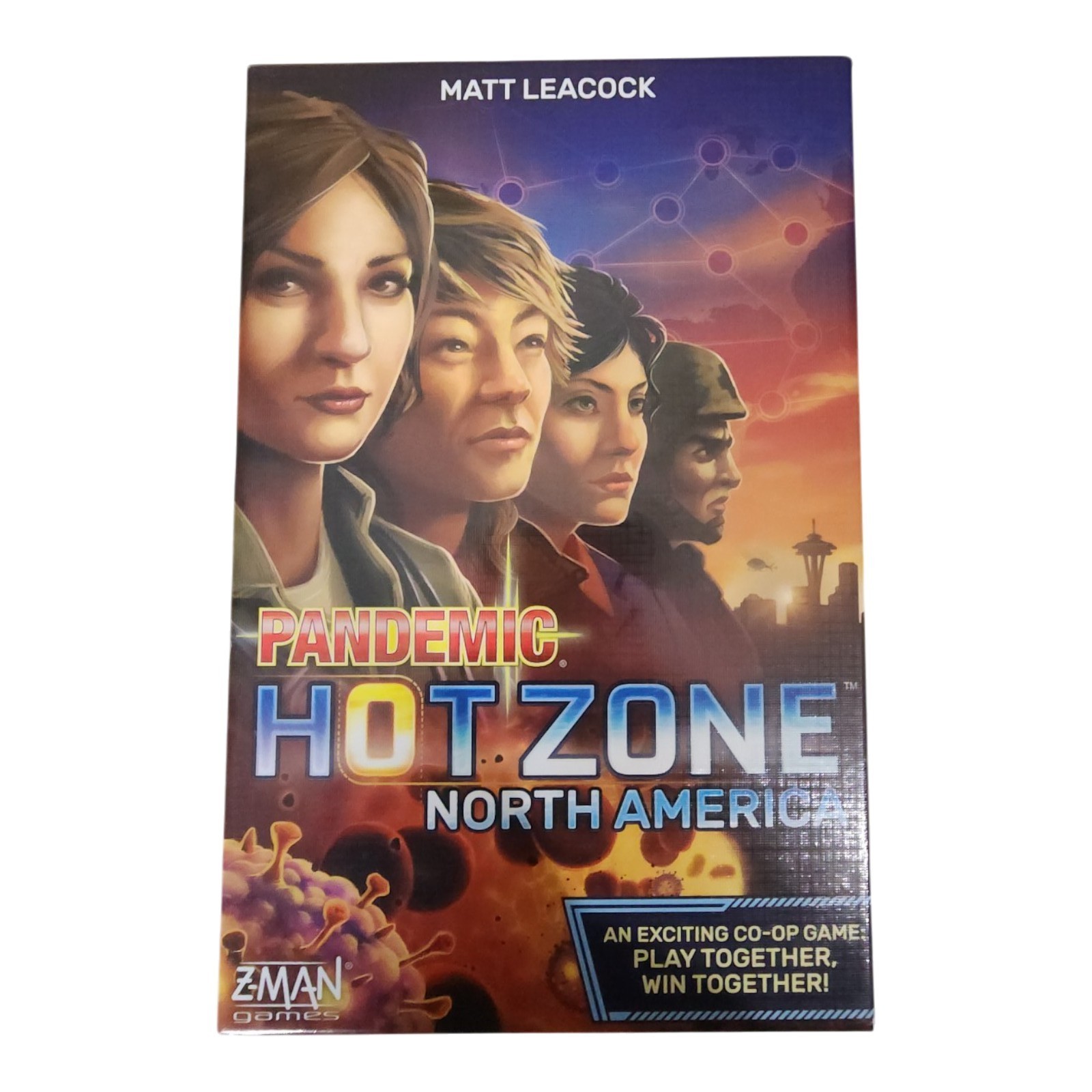 Pandemic Hot Zone North America Board Game Z-Man Games Matt Leacock OPEN BOX