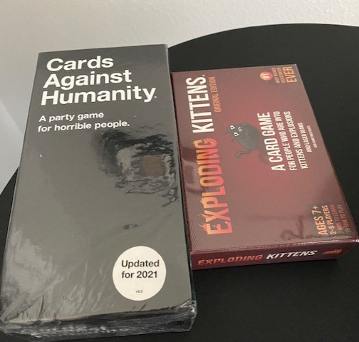 Cards Against Humanity + Exploding Kittens Original NEW Sealed Party Game Bundle