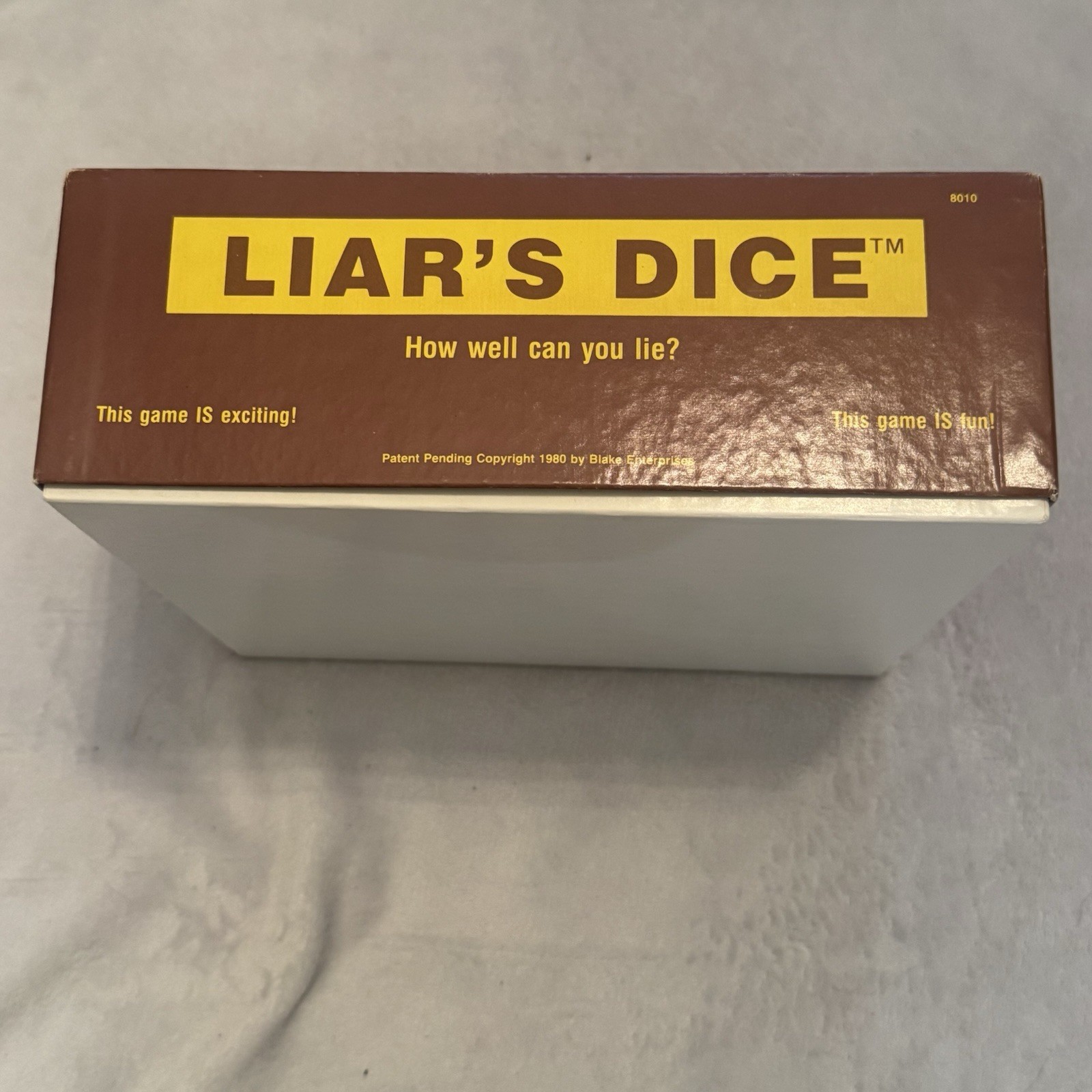 Vintage 1980 Liar’s Dice Blake Enterprises Game Unused Complete w Box