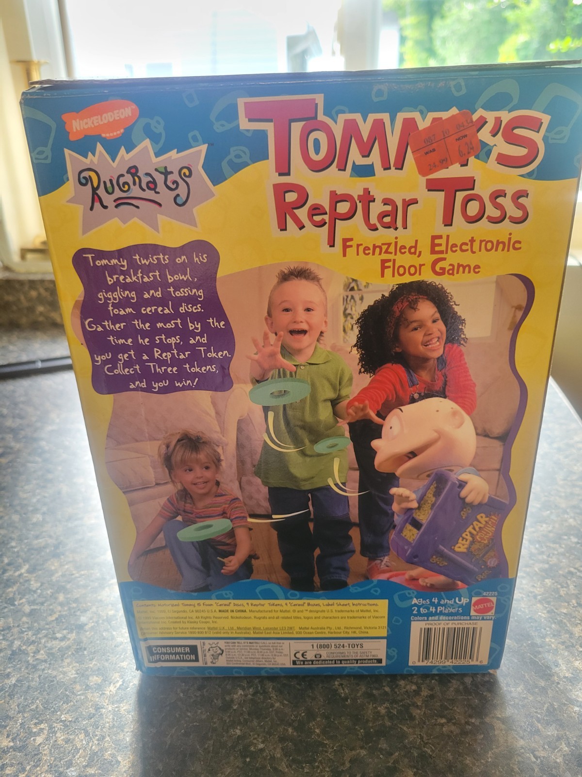 Vintage Rugrats Tommy’s Reptar Toss Electronic Game Ages 4+ 2-4 Players