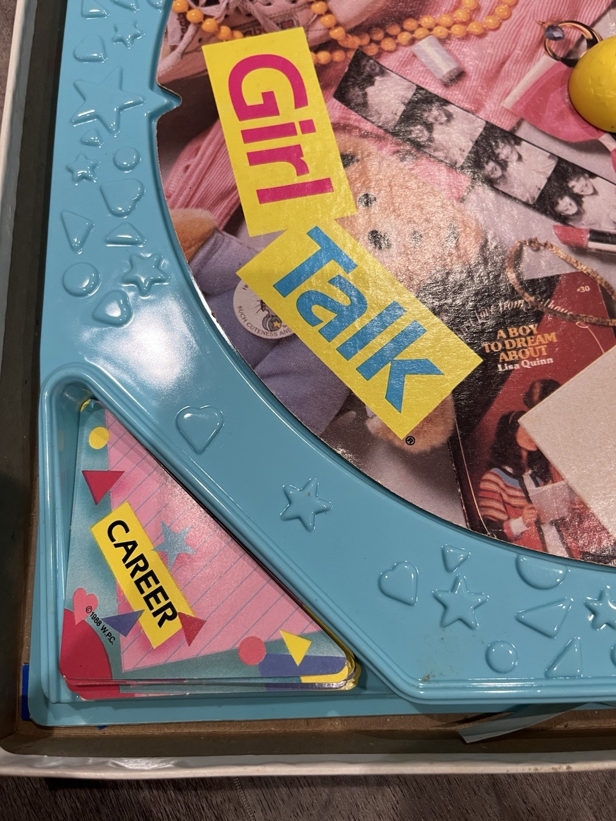 Vintage 1988 Girl Talk Board Game Golden