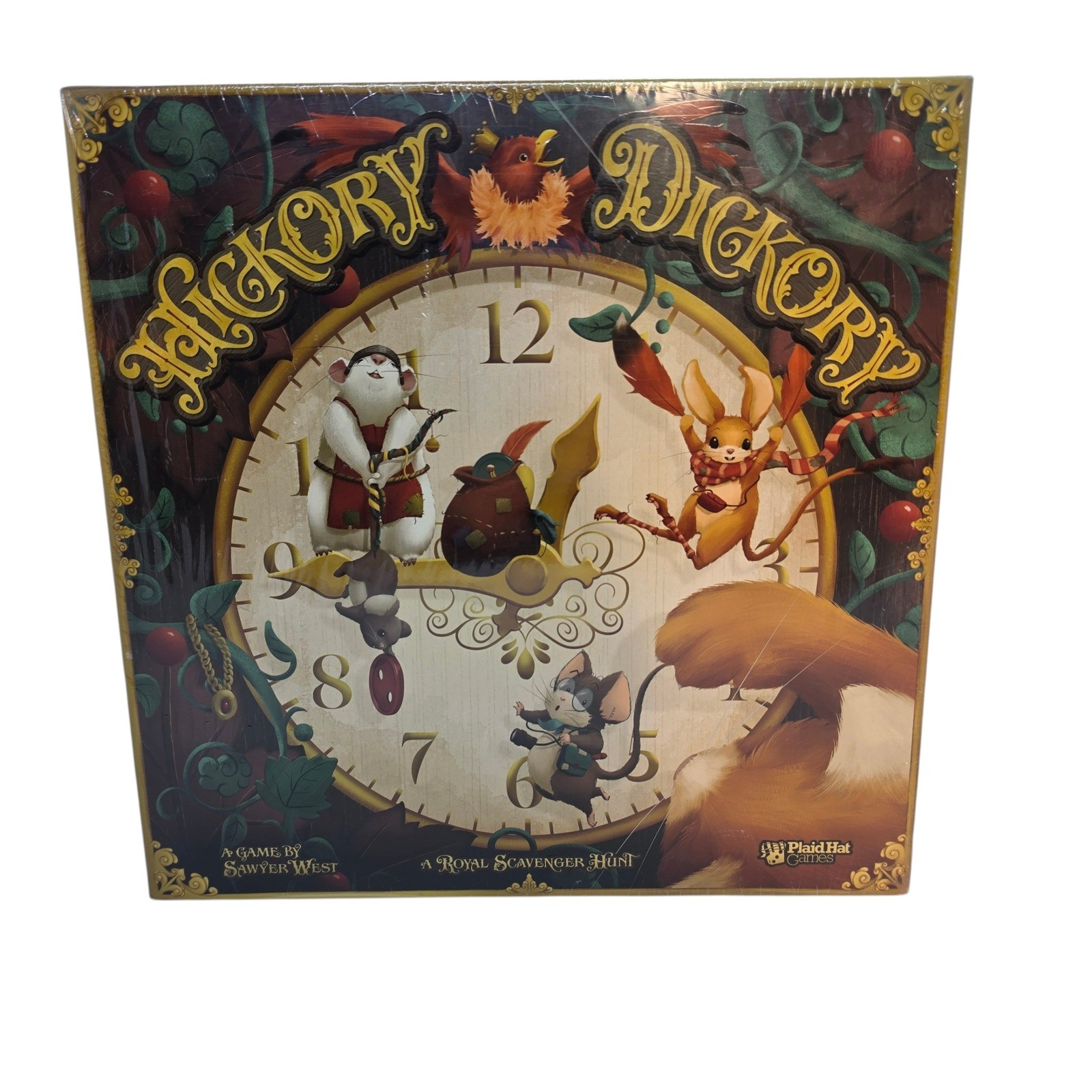 Hickory Dickory Board Game Plaid Hat Games Royal Scavenger Hunt New Sealed