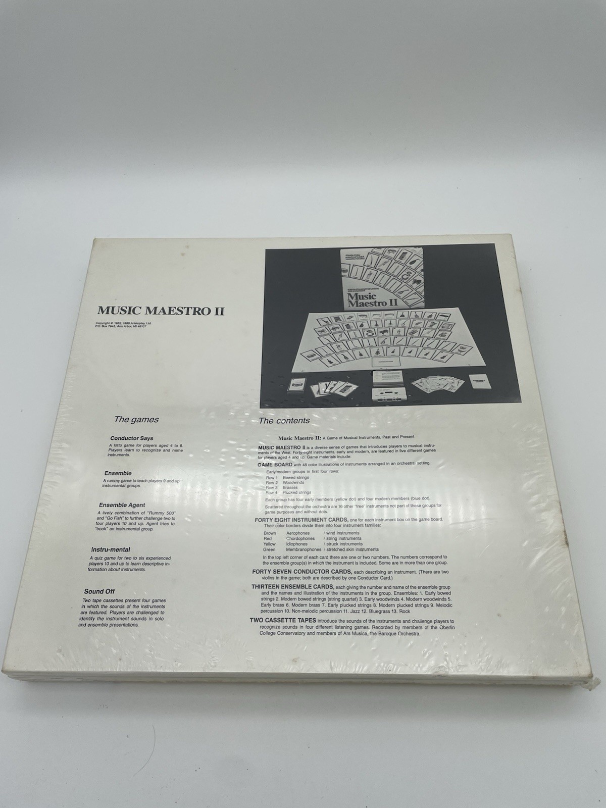 Vtg Music Maestro Game: A Game of Musical Instruments Past & Present- Sealed