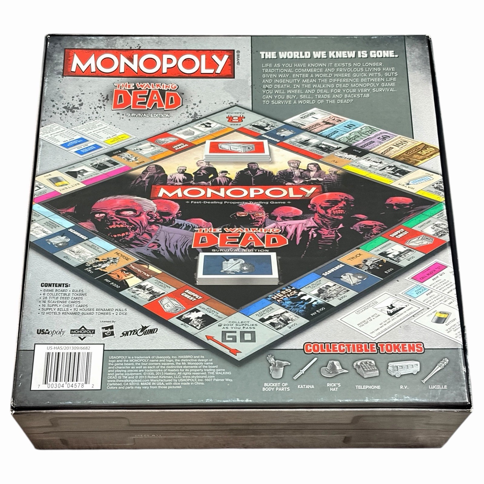 The Walking Dead Monopoly Survival Edition TWD Complete Excellent Condition