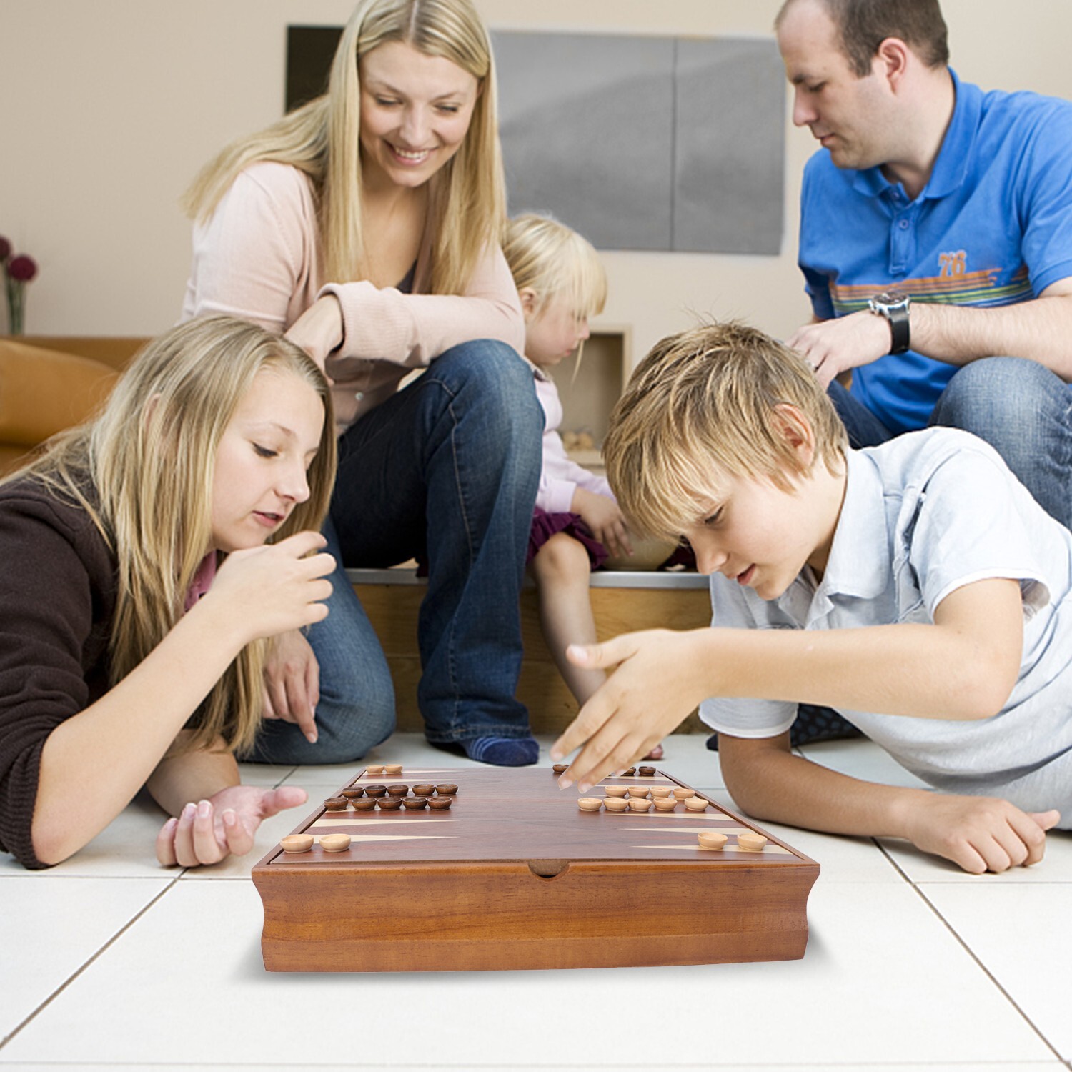 7-in-1 Chess/Checkers/Backgammon/Dominoes/Poker&Dice/Cribbage Board Game Set