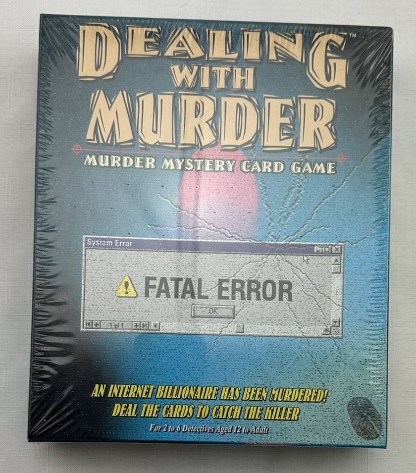 2000 Dealing with Murder: Fatal Error by TDC Games Brand New Sealed FREE SHIP