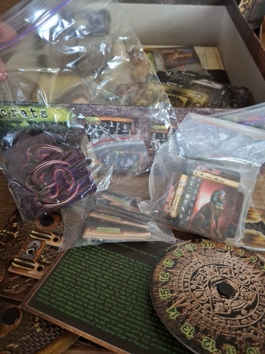 Everything Epic Boardgame Secrets of the Lost Tomb (2nd Ed) Box EUC 100% Complet
