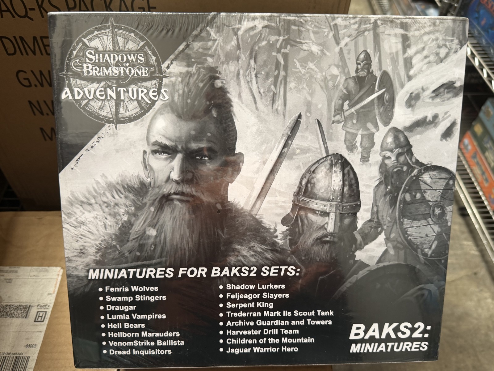 Shadows of Brimstone Adventures Kickstarter Warlord Level Pledge NEW SEALED