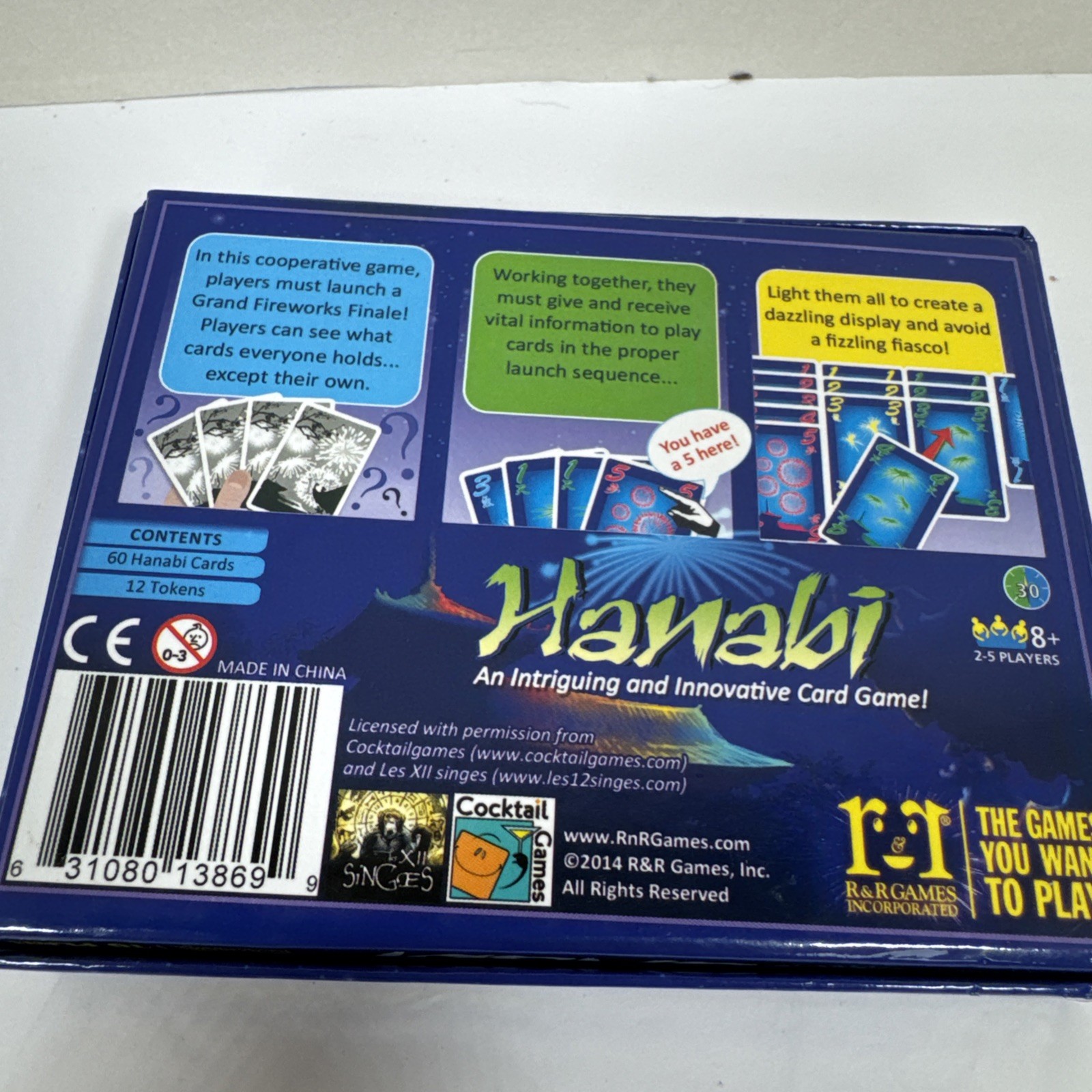 HANABI Card Game Coop Strategy Fun Groups & Parties Easy Fireworks