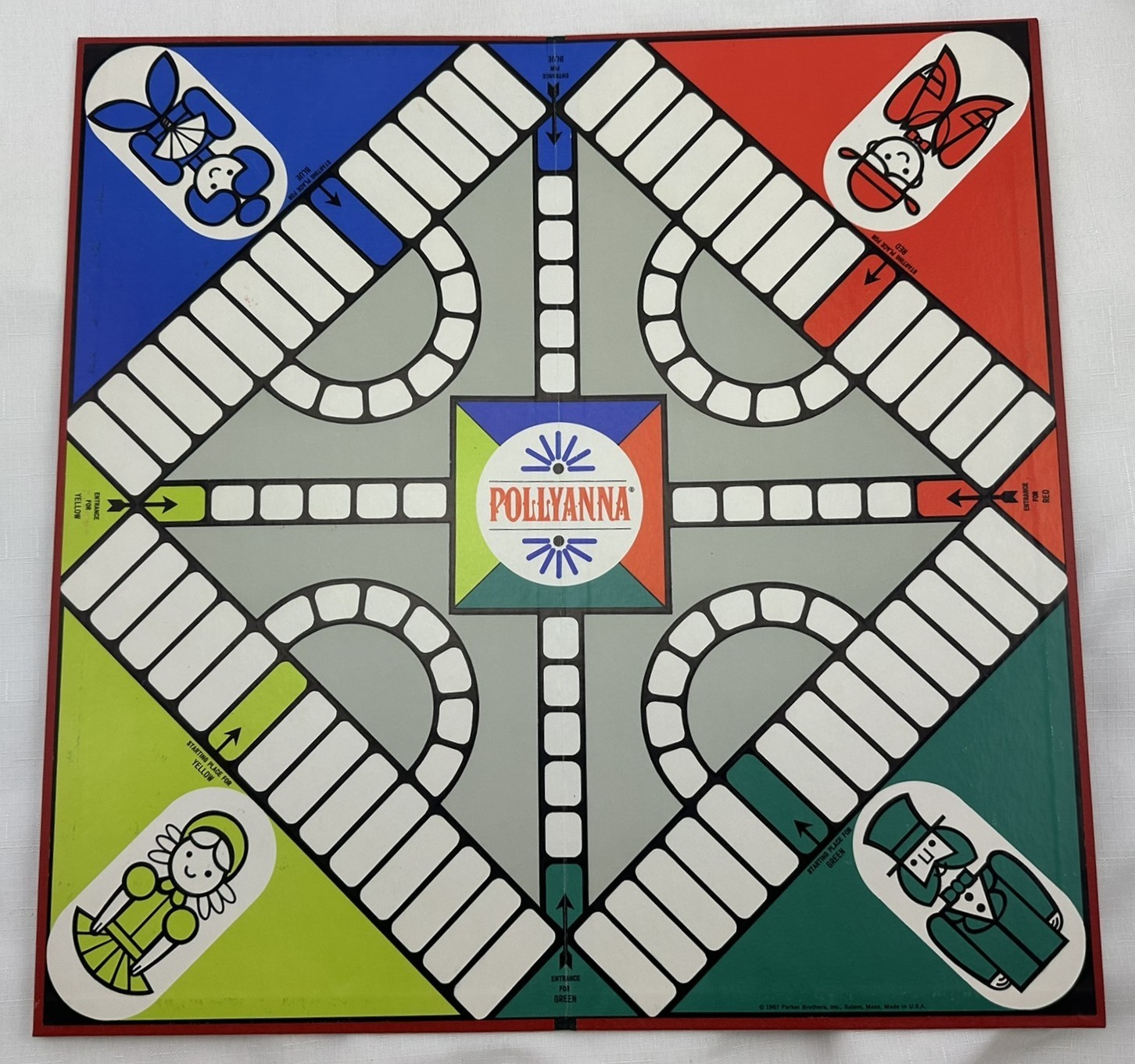 1967 Pollyanna Game by Parker Brothers Complete in Great Condition FREE SHIP