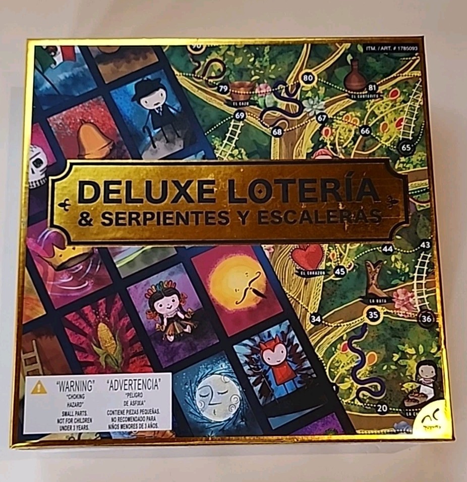 Deluxe Loteria Serpientes y Escaleras Family Board Game Snakes & Ladders NEW!!