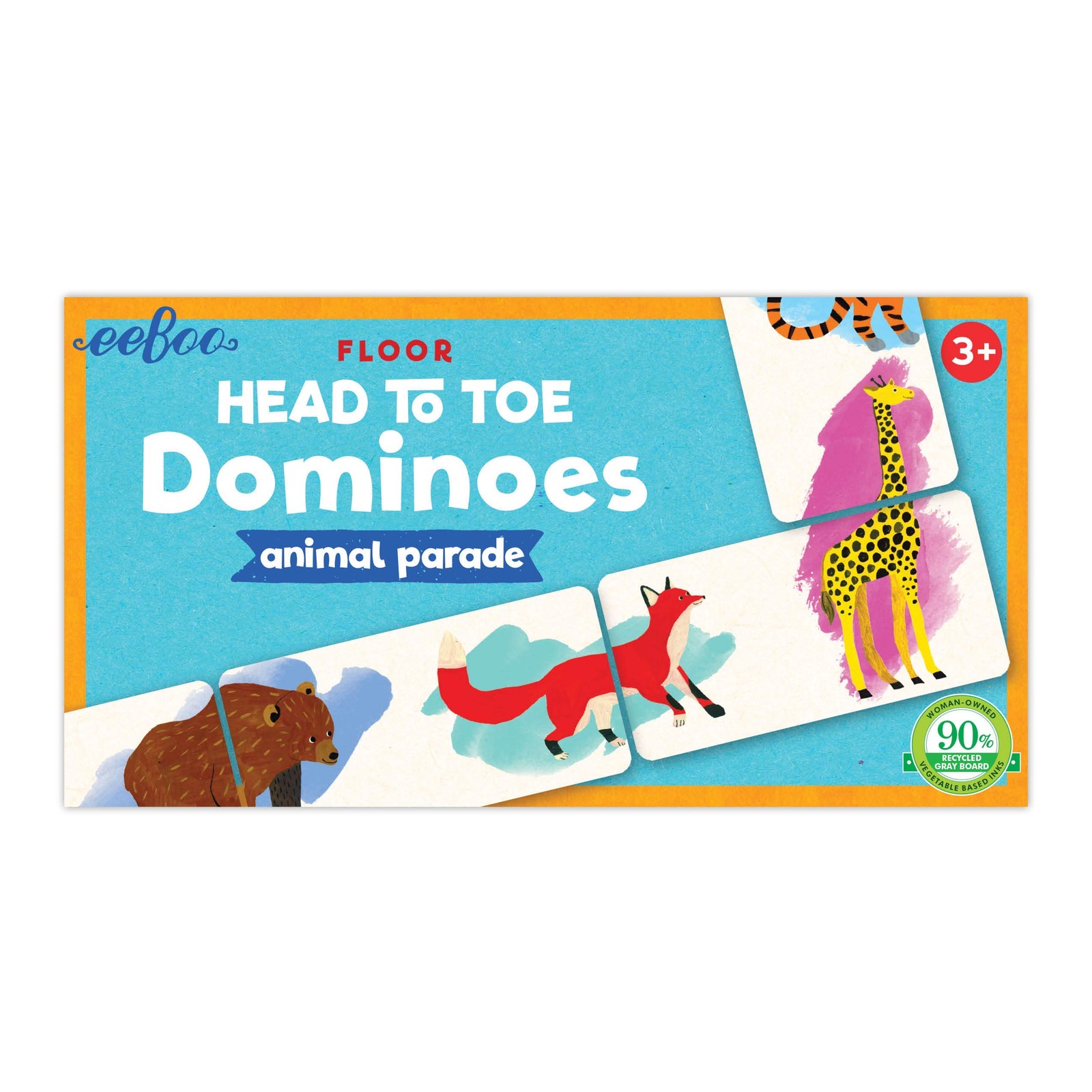 Animal Parade Head to Toe Dominoes – 28 Piece Matching Game, Colorful Animal …
