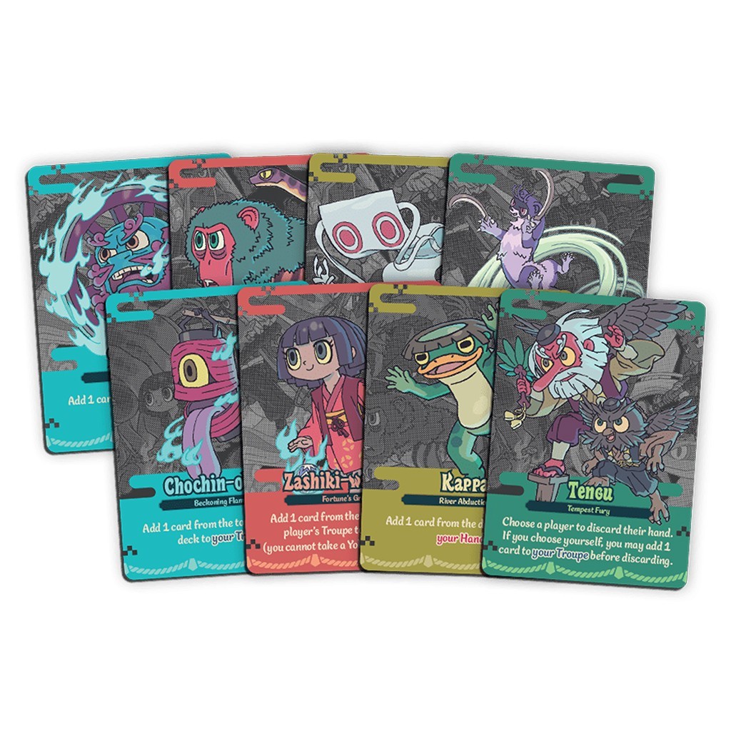 Yokai Carnival Card Game w/ Collectible Spinner CMON Japon Brand Grounding Inc