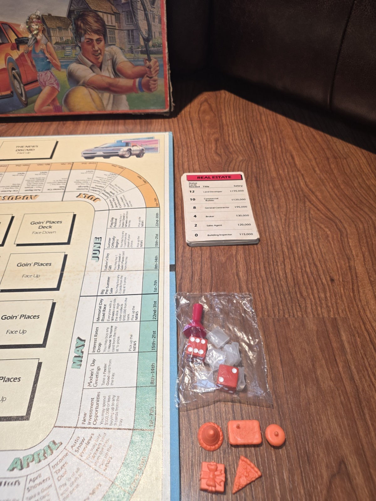 Parker Brothers Go For it Board Game Vintage 1986 Mostly Complete See Pics