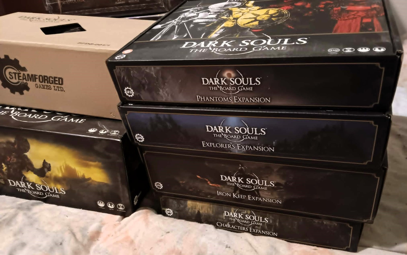 Dark Souls Board Game with Expansions, Kickstarter, Never Played