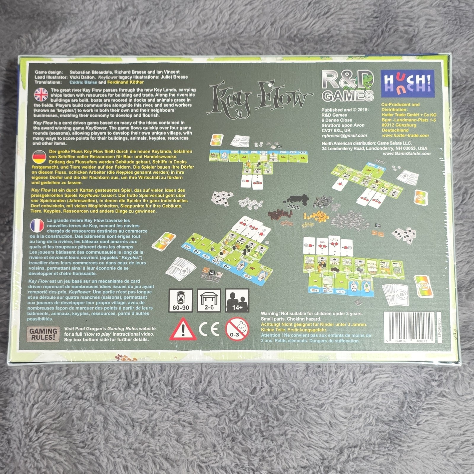 R&R Games Key Flow Strategy Board Game Complete, 2-6 Players, Ages 14+