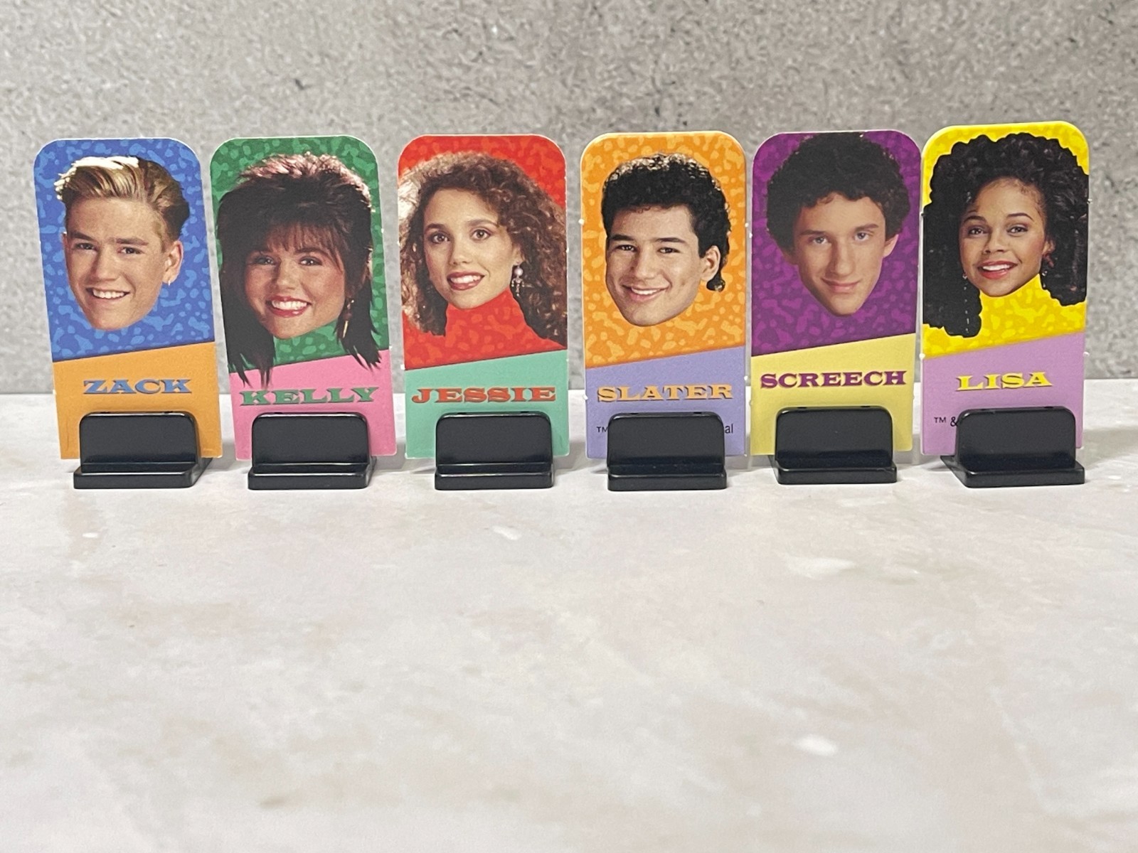2017 Saved by the Bell Game – Replacement Character Pawns w/stands