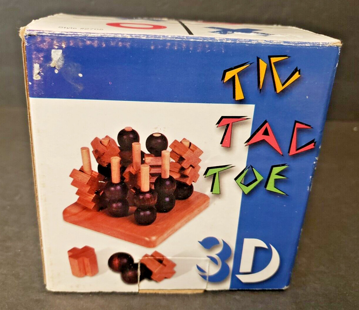 Tic Tac Toe 3D Sterling Games Set #2705 Wood Pieces Complete Set