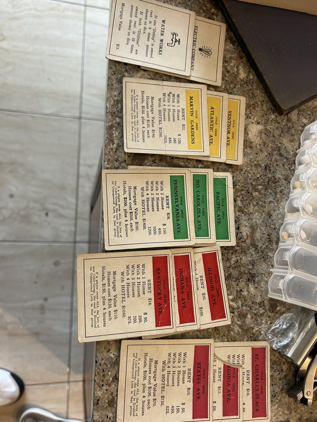 Early MONOPOLY Game-Parker Brothers-“Trade Mark” Black Box-Old Style $$-