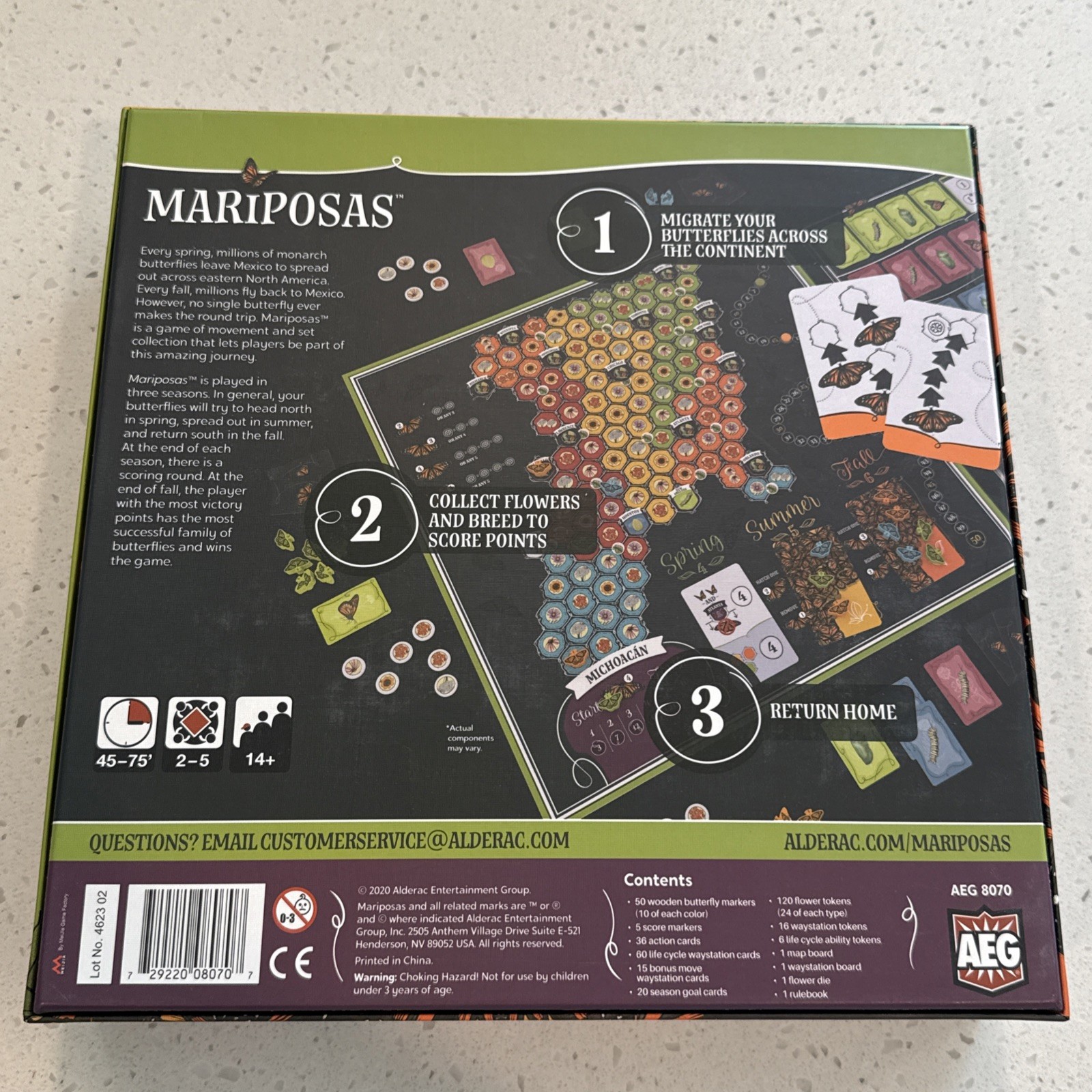 Mariposas Board Game From AEG New Created By Elizabeth Hargrave of Wingspan Fame