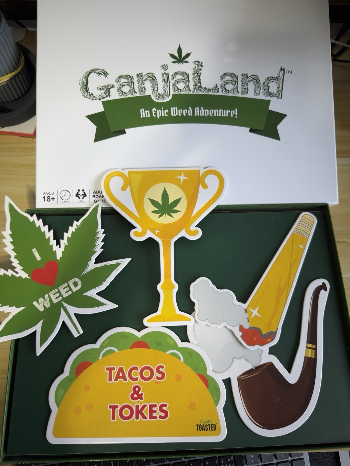 GanjaLand an Epic Weed Adventure Board Game Used Complete