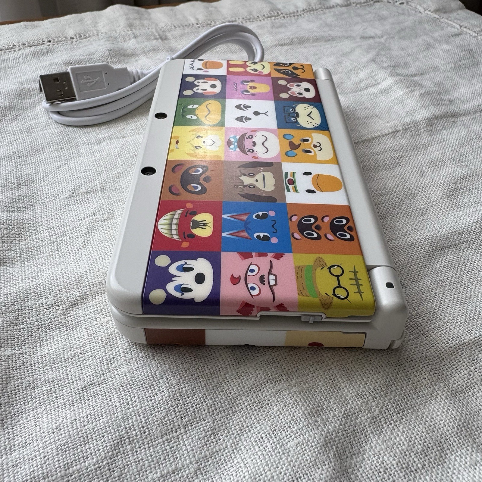Nintendo new 3DS Animal Crossing Kisekae Plate touch pen 4GB SD card USB Ued JP