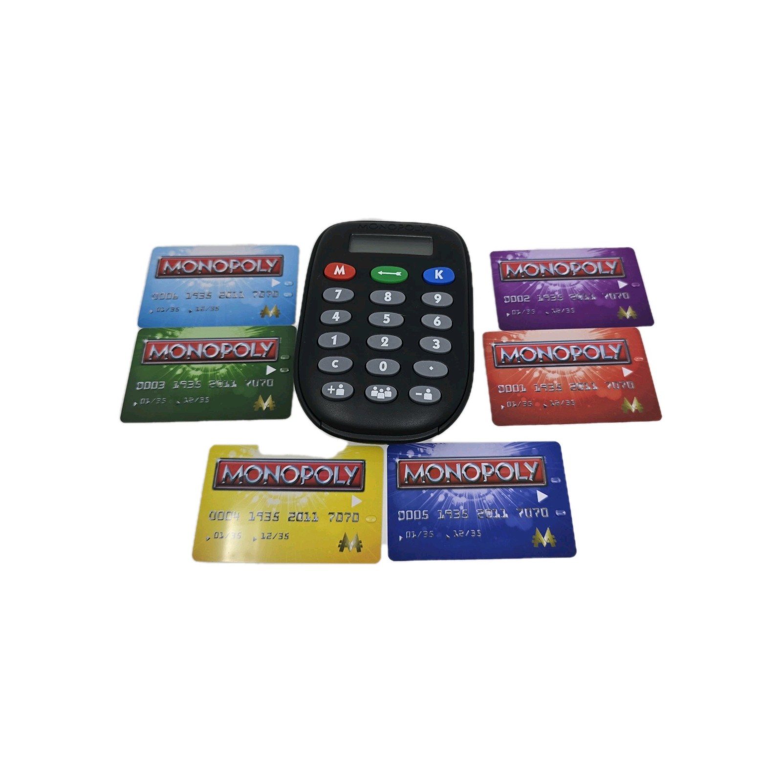 Monopoly Electronic Banking Credit Card Unit & 6 Cards 2011 Non Working