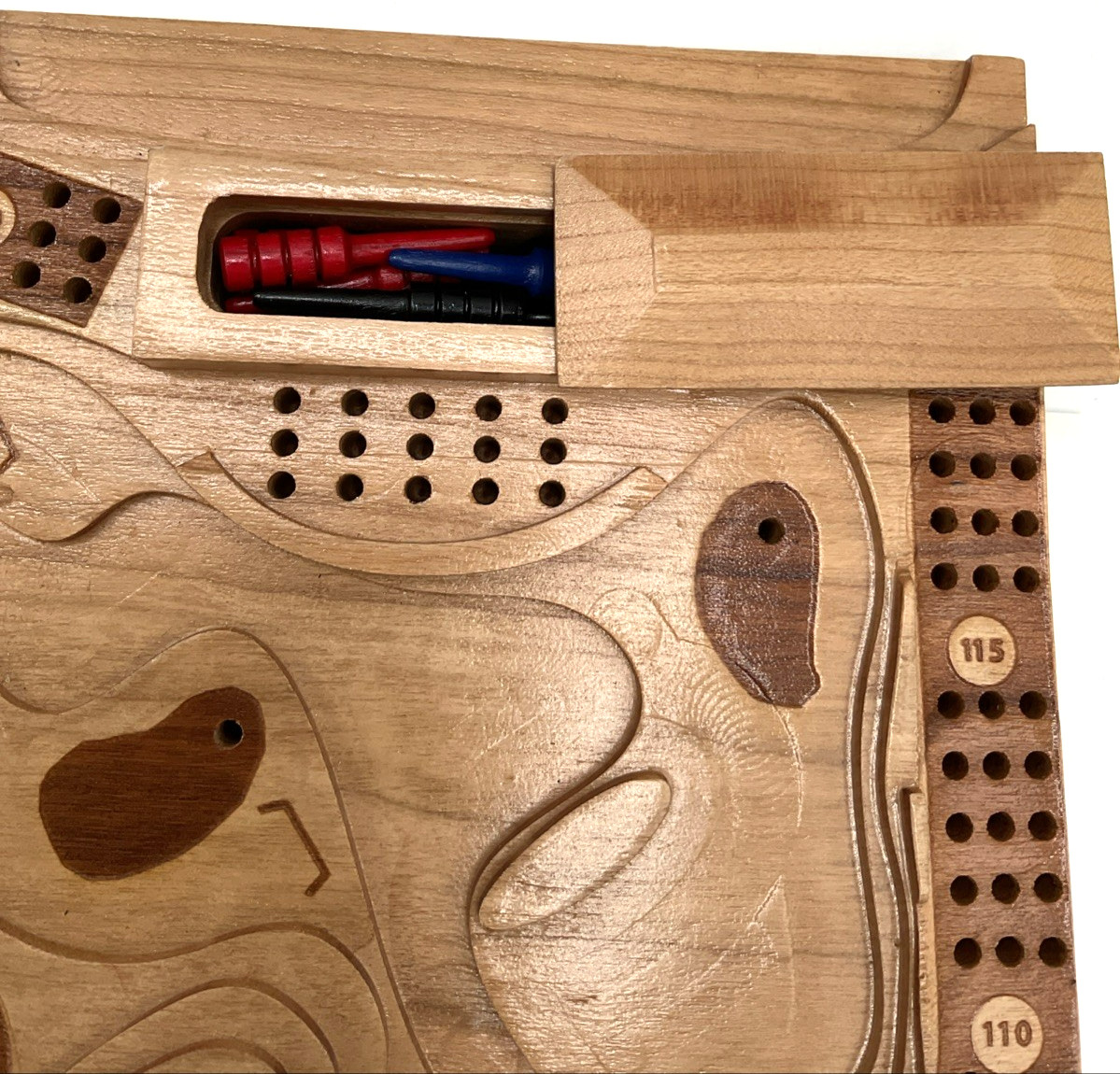 Handmade Cribscapes 3-D Golf Inspired Cribbage Board Made in Canada Card Game