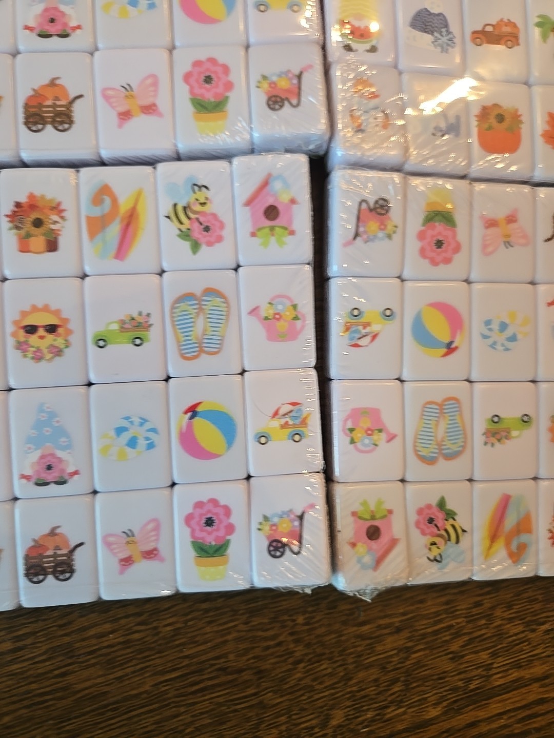 All the different holidays Game Blocks, Mahjong Tile Set with 130 Tiles 4 player