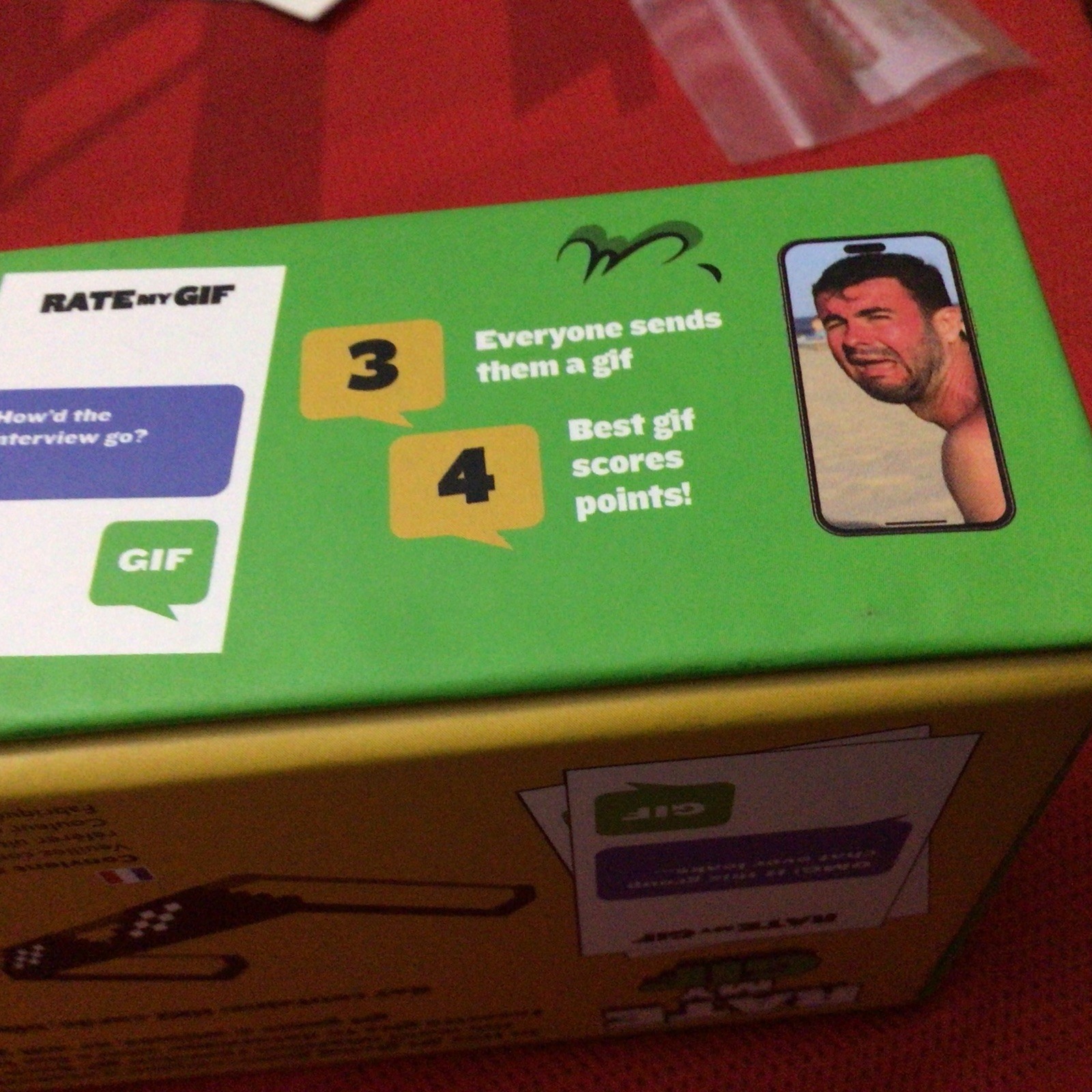 RATE MY GIF PARTY GAME – New, open BOX, 16+, 4-10 players