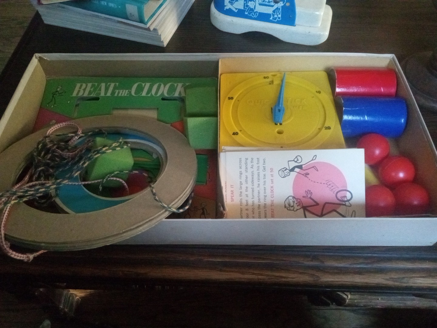 Vintage Beat The Clock Game 1969 Milton Bradley MB Board Game Working Timer