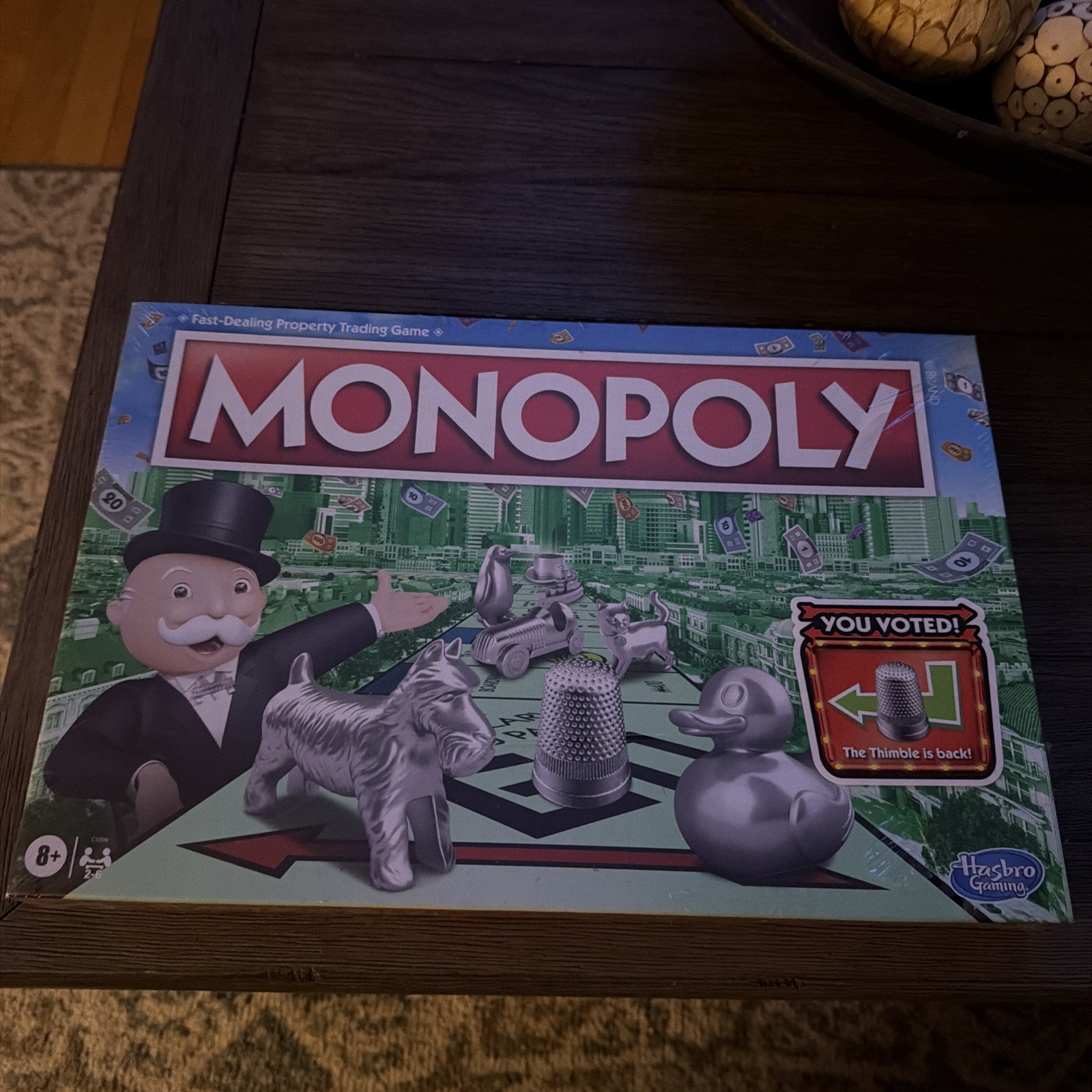 Hasbro Monopoly The Thimble Is Back Edition New And Unopened