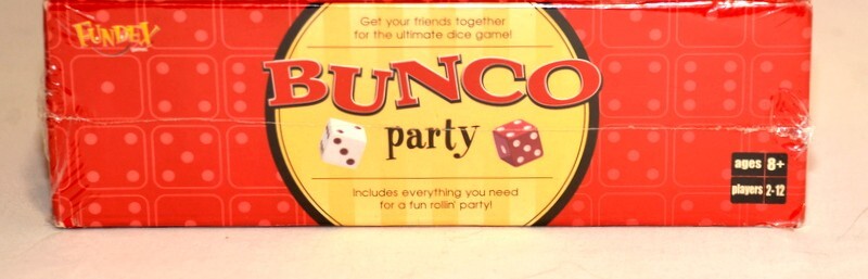 Fundex Bunco Party Dice Game – 2 to 12 Players – 2004 – New