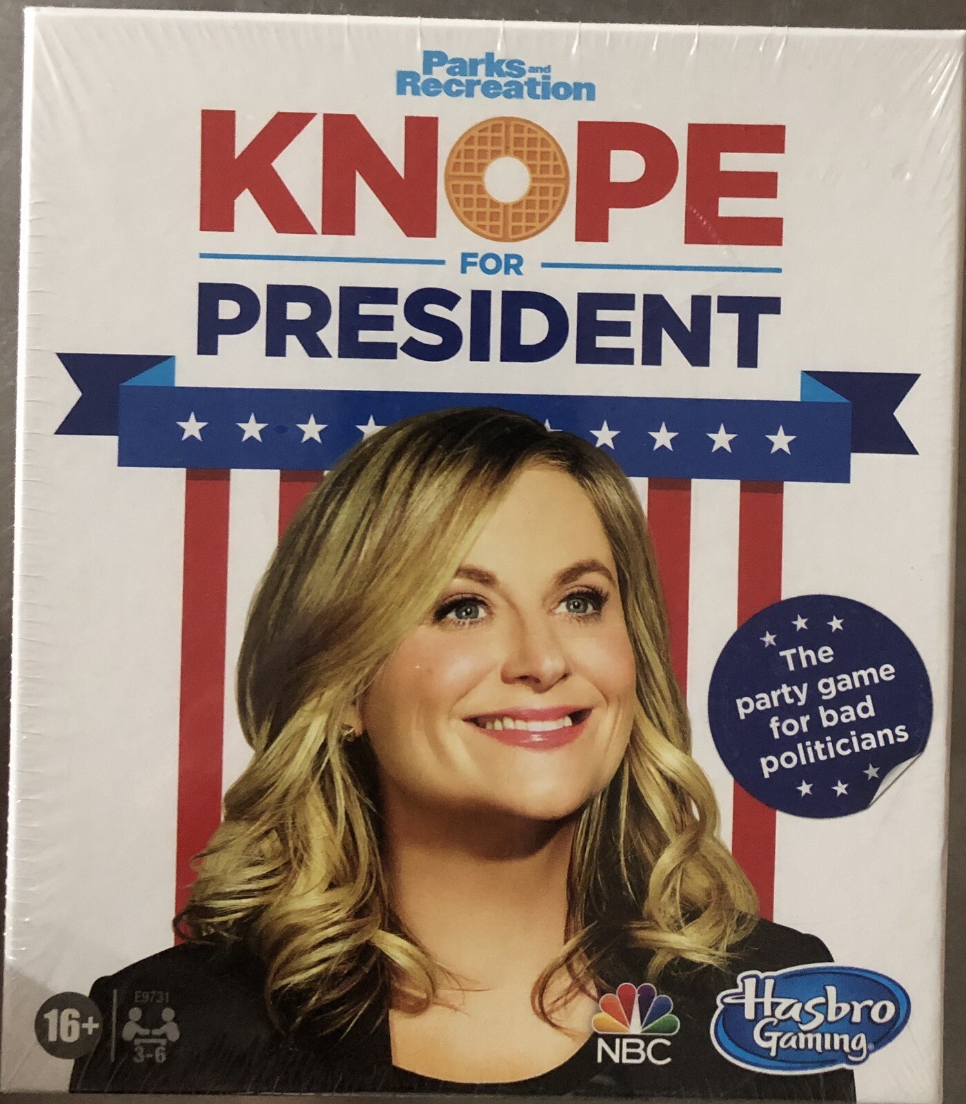 PARKS and RECREATION Knope For President Party Card Game Hasbro SEALED NEW