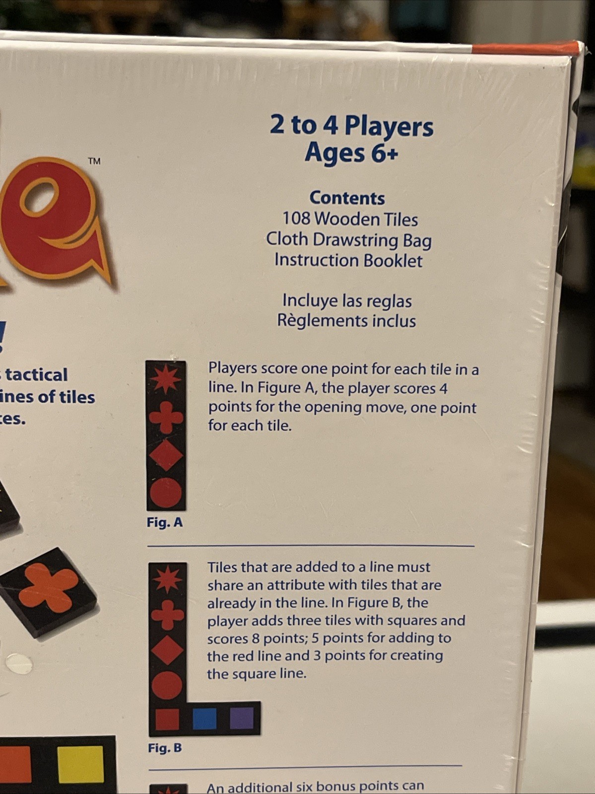 Qwirkle Strategy Wood Tile Board Game 2-4 Players Ages 6+ NEW SEALED