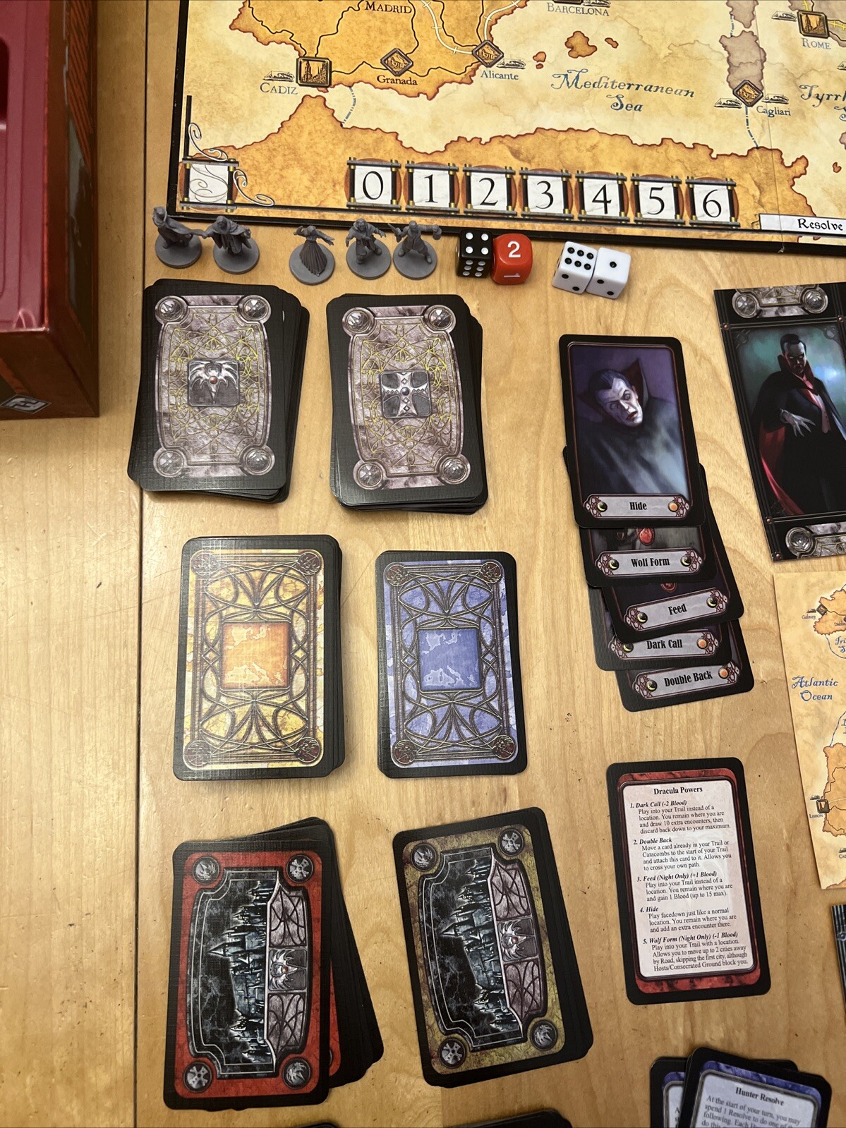 Fury Of Dracula Gothic Horror Board Game Fantasy Flight Games EUC Age 10+