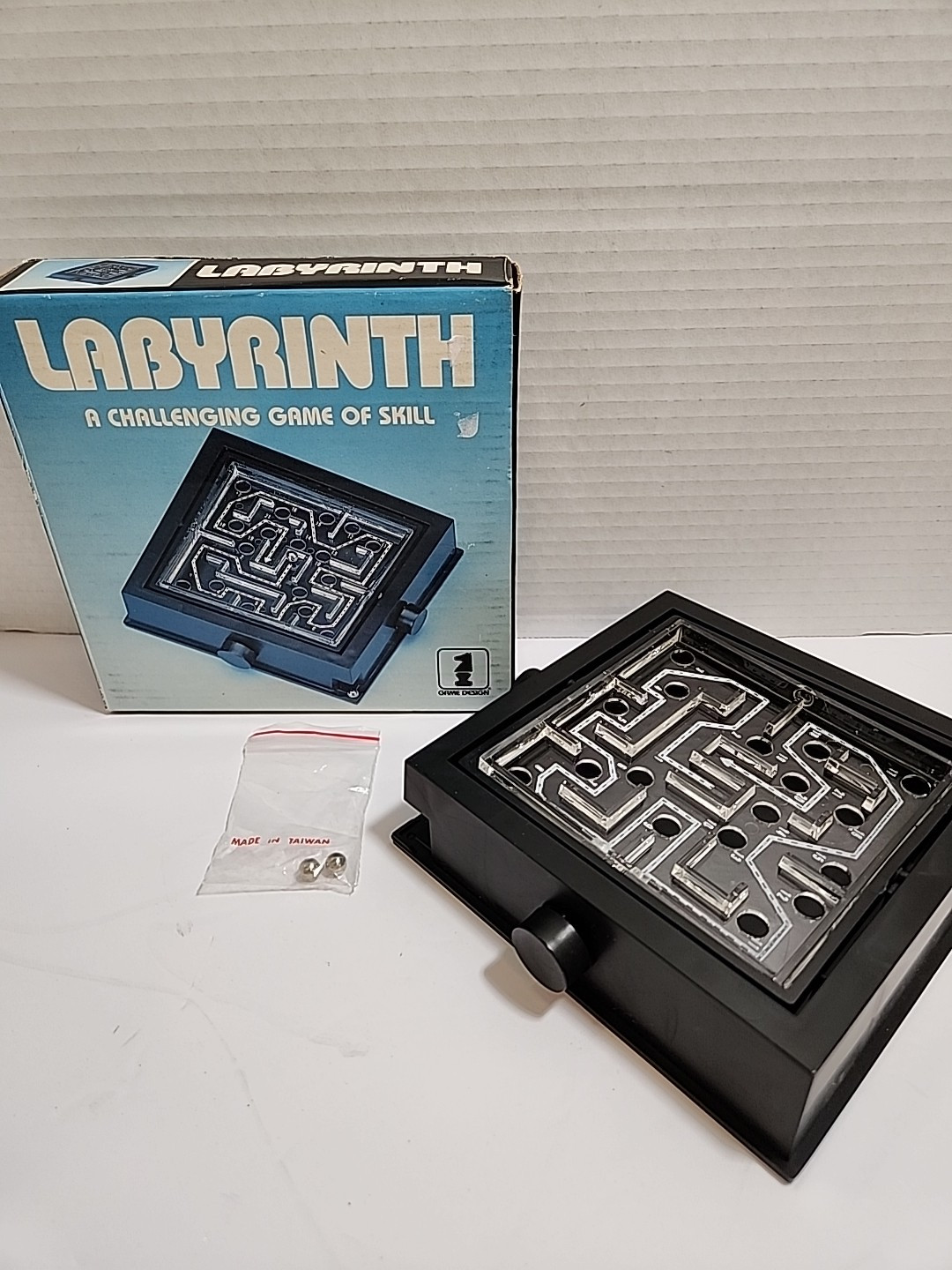 Vintage 80s Labyrinth Game Marble Maze No. L-60 1985 Game Design 