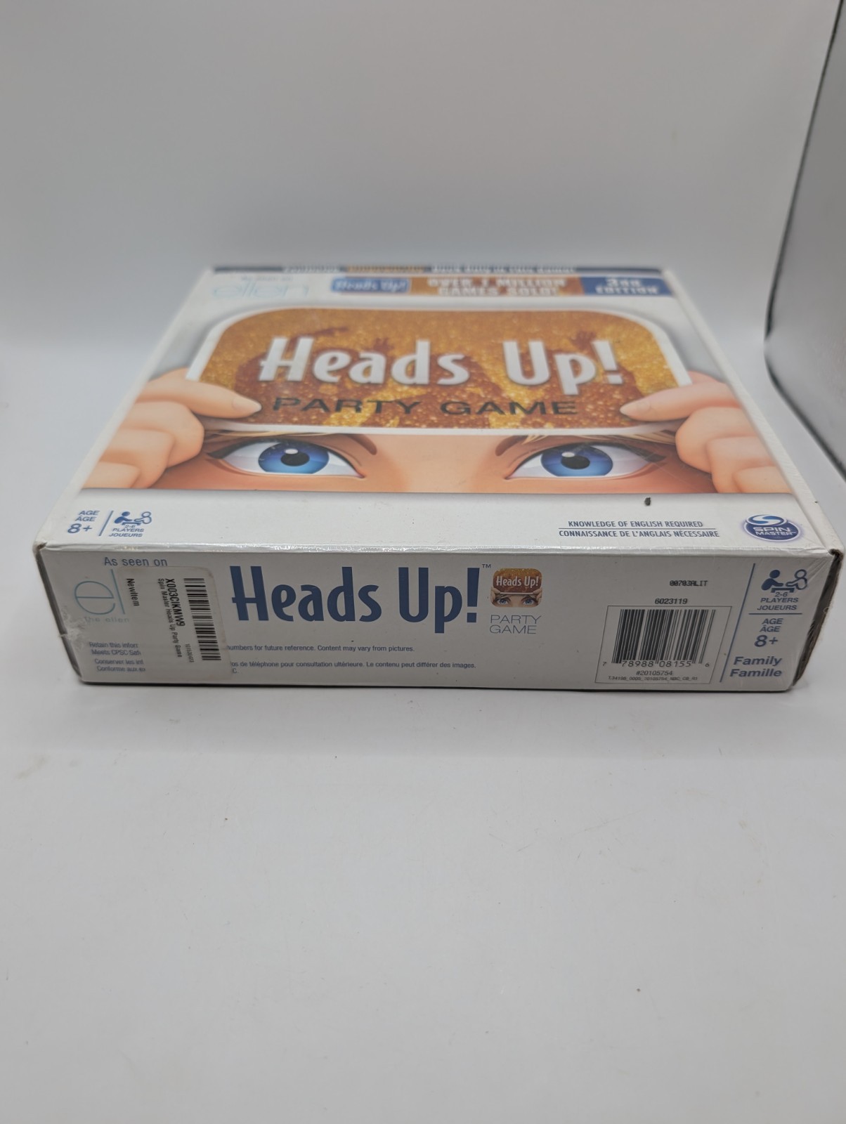 Heads Up! Party Game 3rd Edition an As Seen on Ellen Spinmaster New Sealed