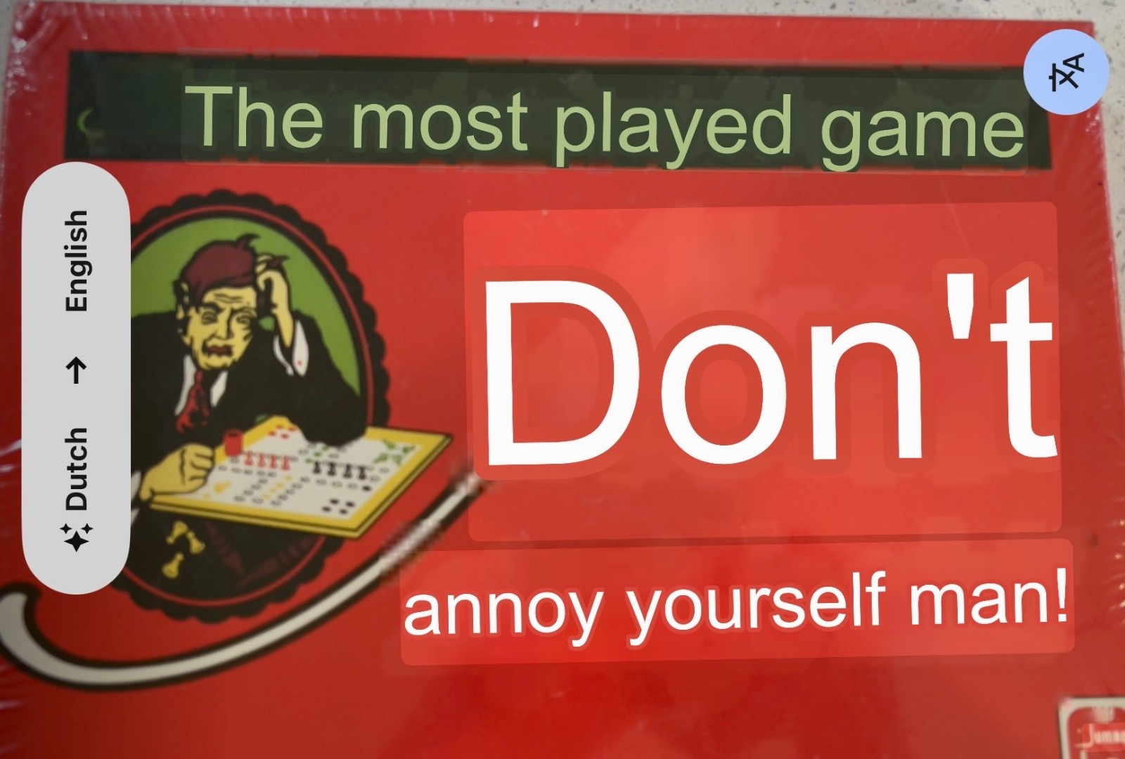 Mens Erger Je Niet! Translates: Don’t Annoy Yourself Man! 1978 SEALED Dutch Game