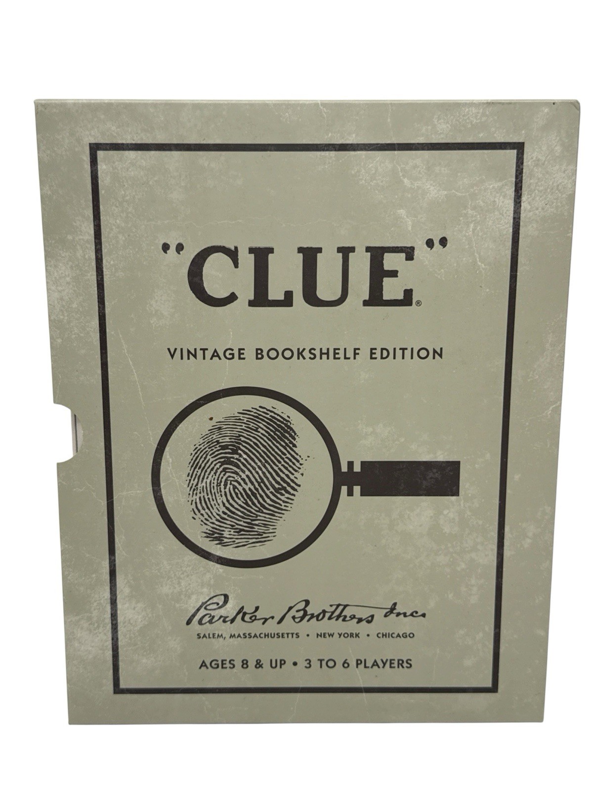 Clue Vintage Bookshelf Edition Board Game Parker Brothers WS Game Company