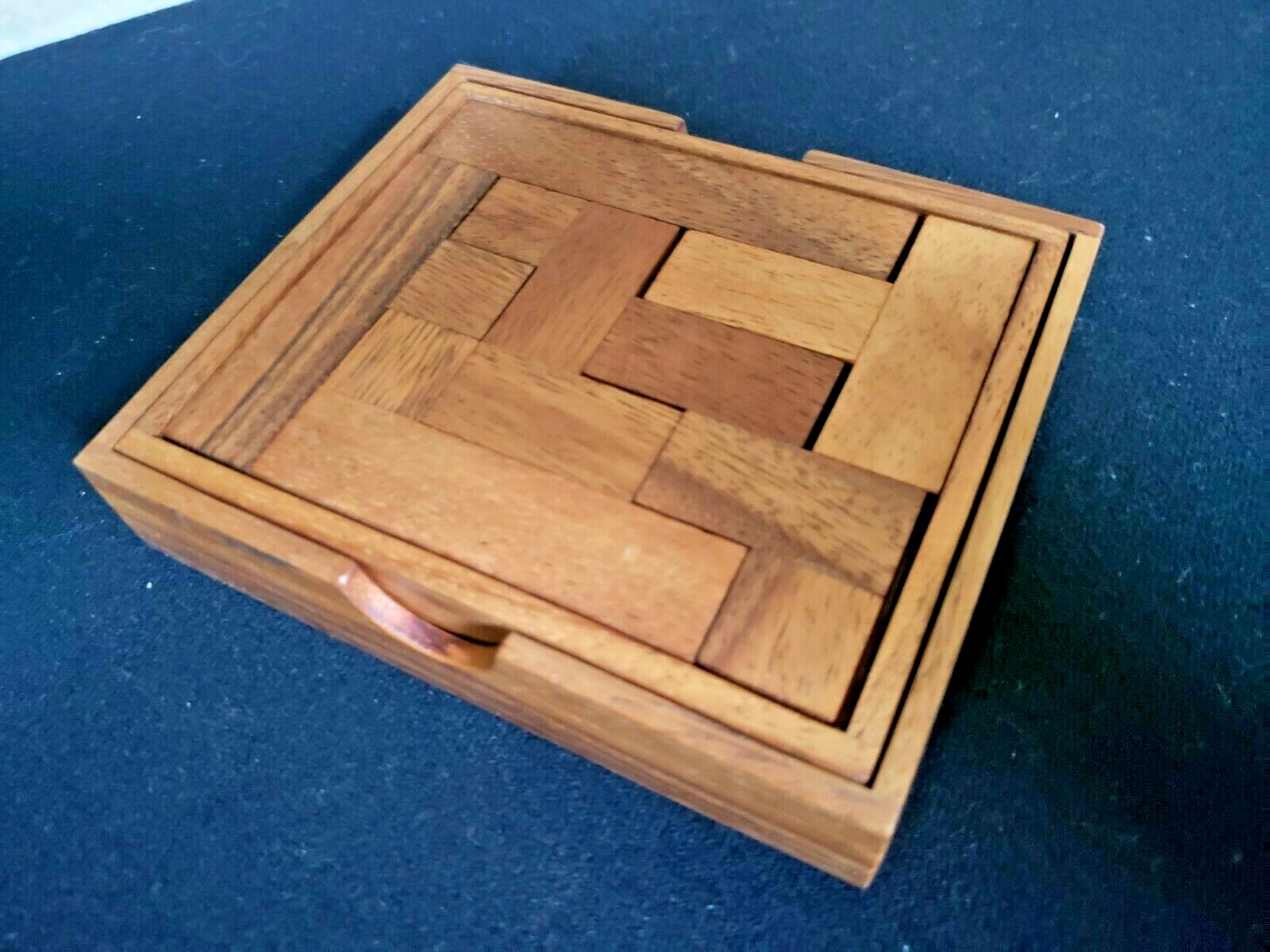 Two Level Puzzle, made with Exotic Monkey Pod Wood from Thailand