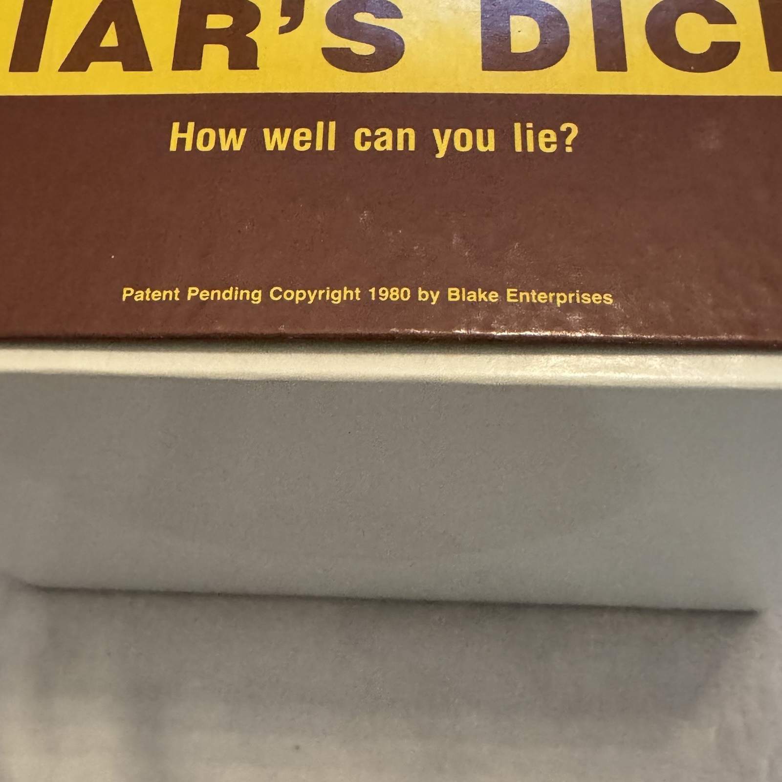 Vintage 1980 Liar’s Dice Blake Enterprises Game Unused Complete w Box