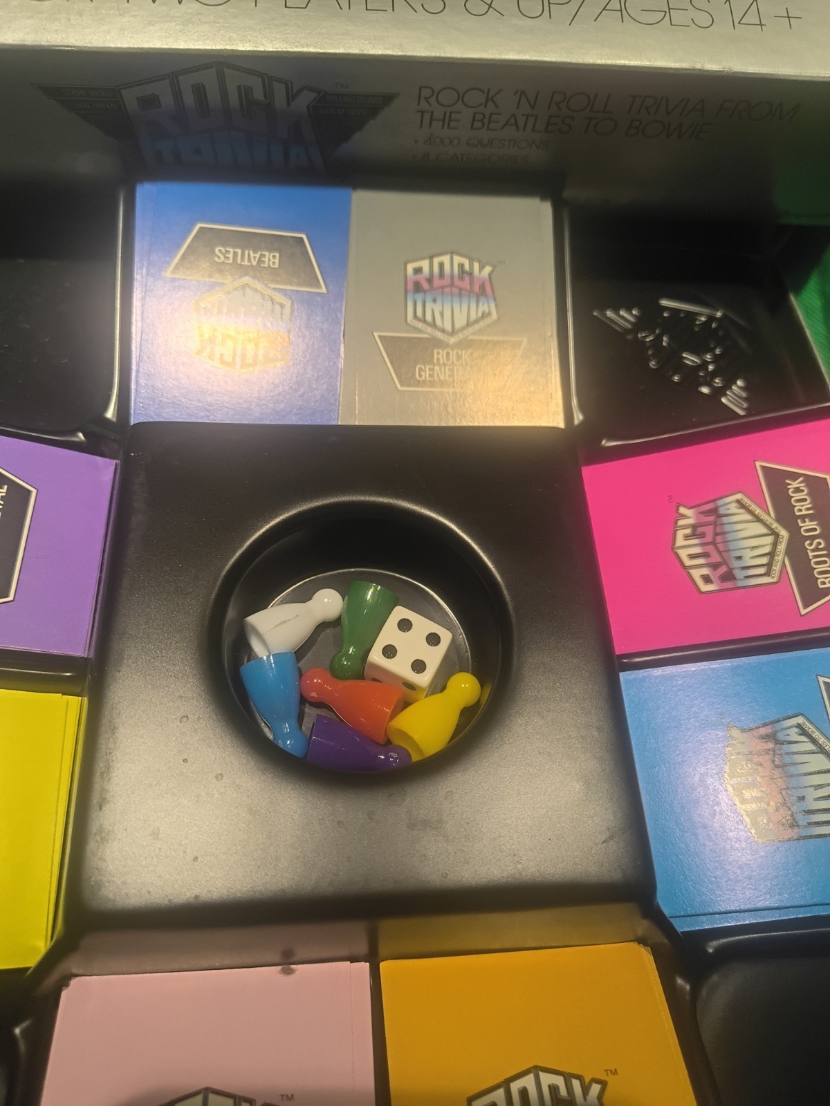 Vtg Rock Trivia Board Game Pressman 1984 Rock And Roll From The Beatles COMPLETE