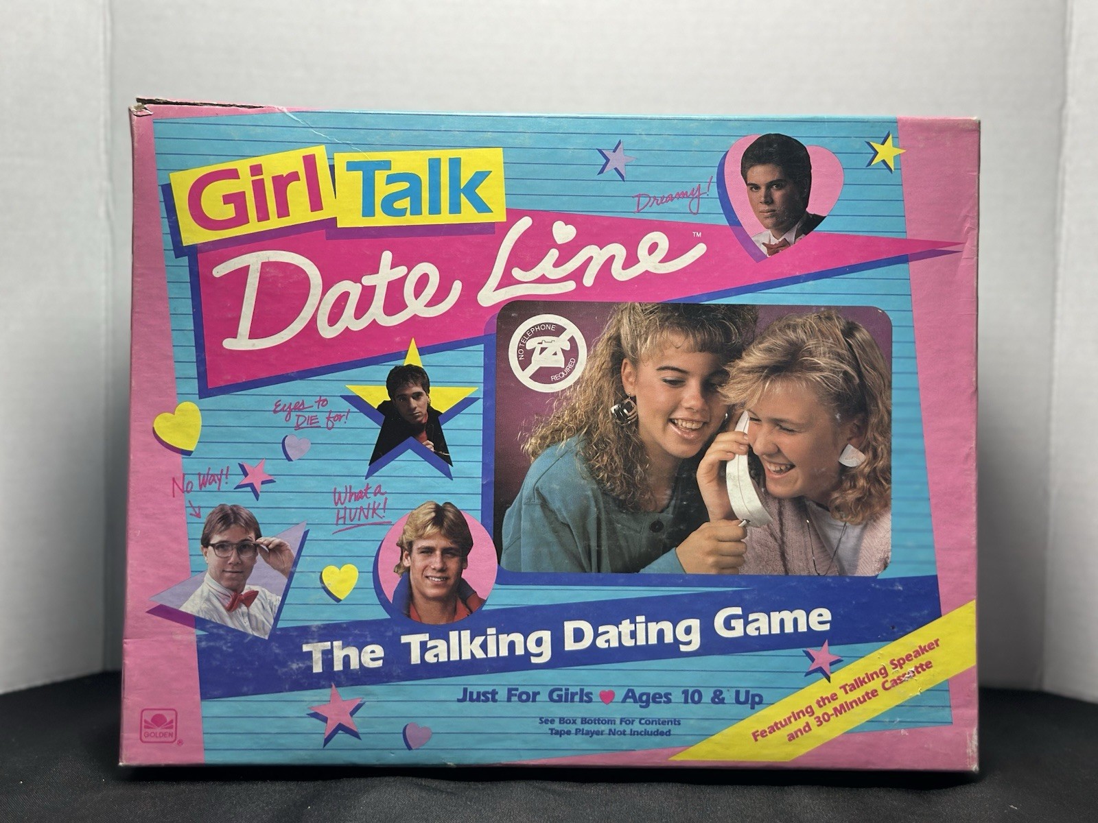 Vintage 1989 Girl Talk Dateline Game COMPLETE Golden Board Game EUC RARE