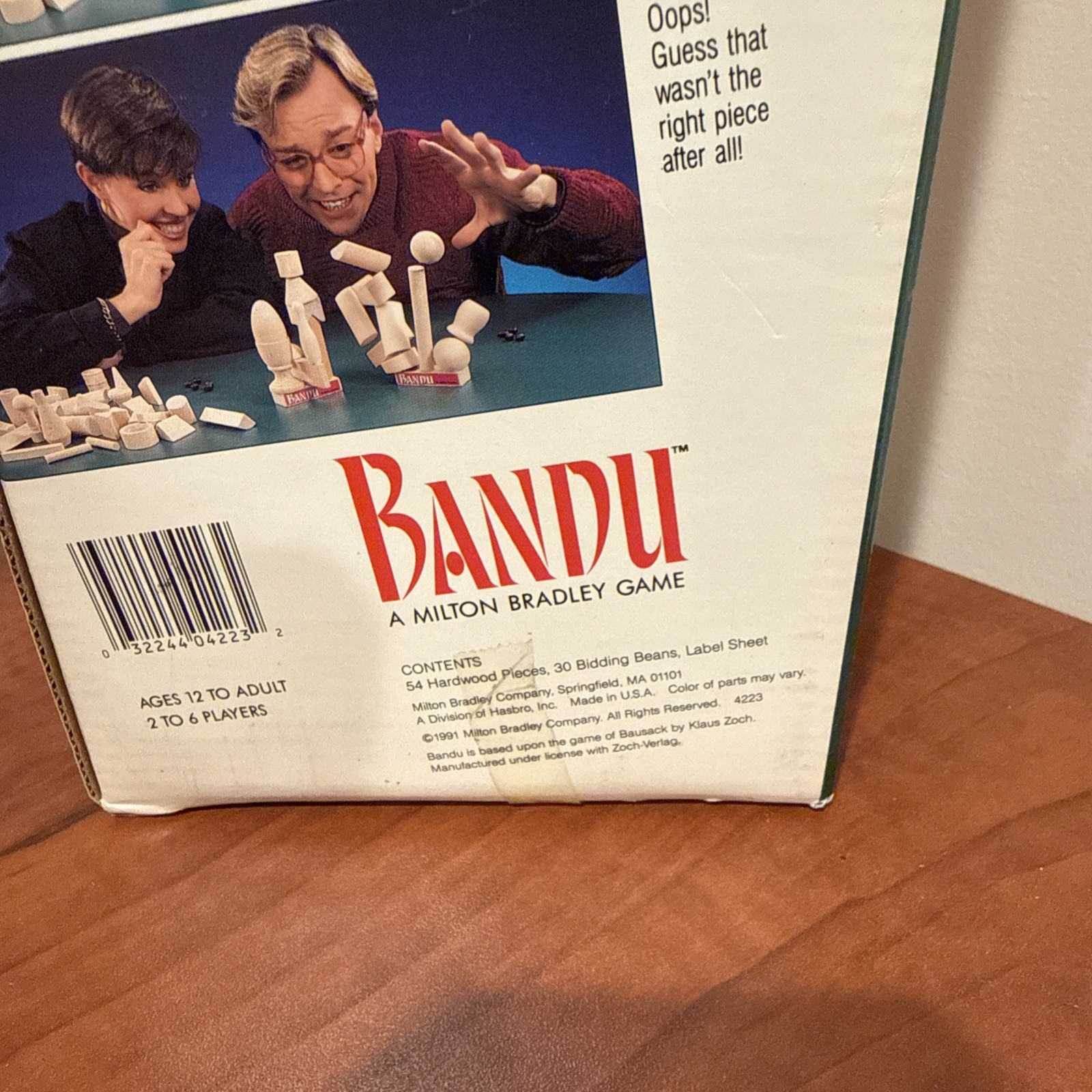 Bandu 1991 Board Game 100% Complete & Opened All Pieces with Box