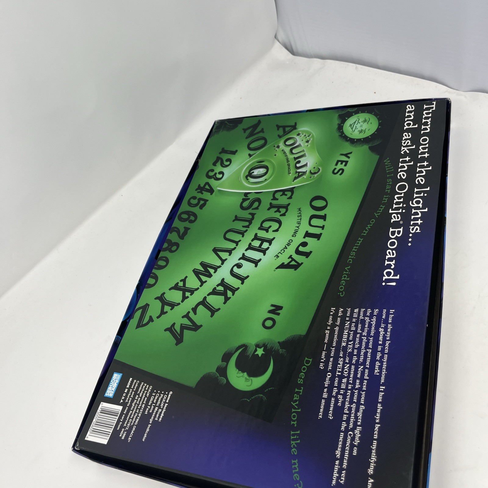 1998 Ouija Glow in Dark Game Parker Brothers Complete Spooky Spirit Board