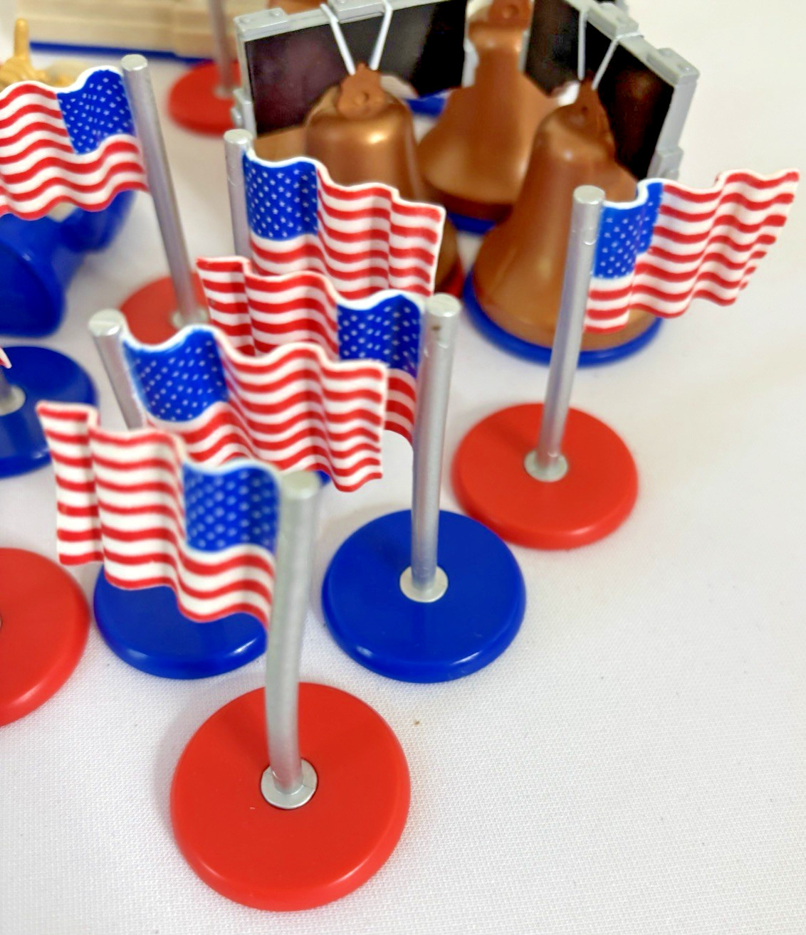 USA Chess Set Patriotic Game PIECES ONLY Flag Bell Lincoln Liberty America 250