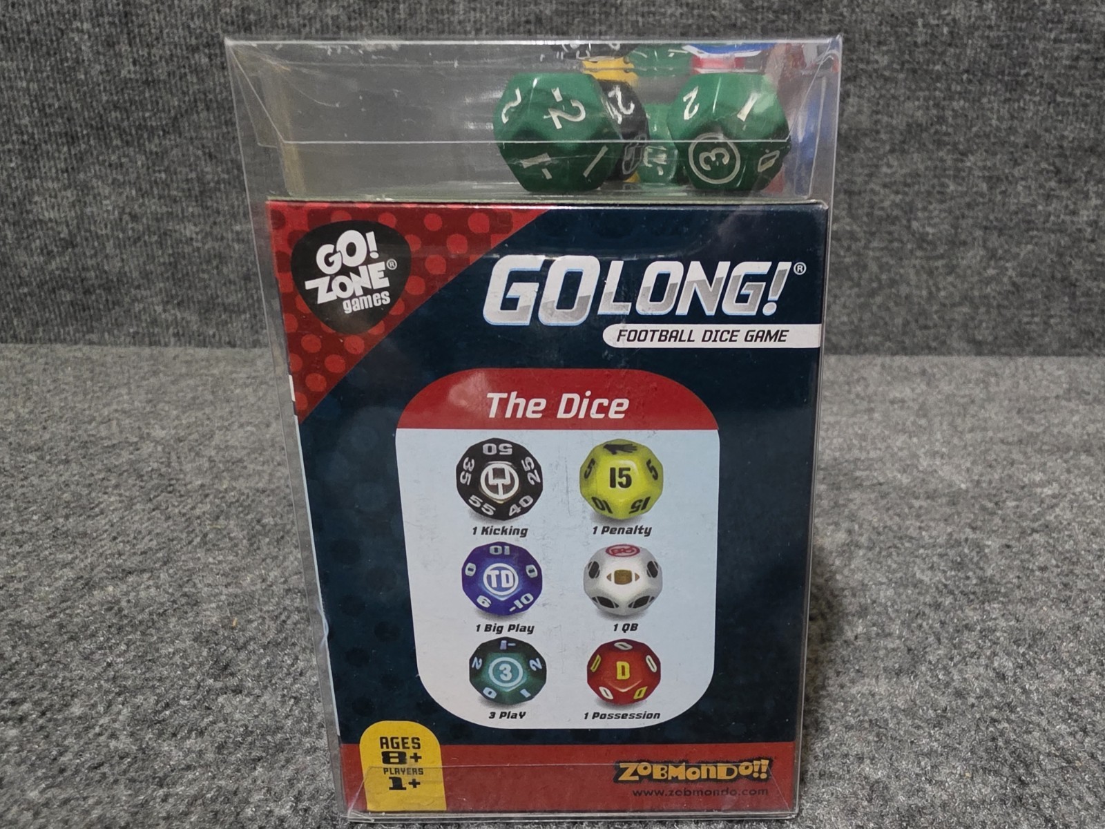 GO LONG Football Dice Game