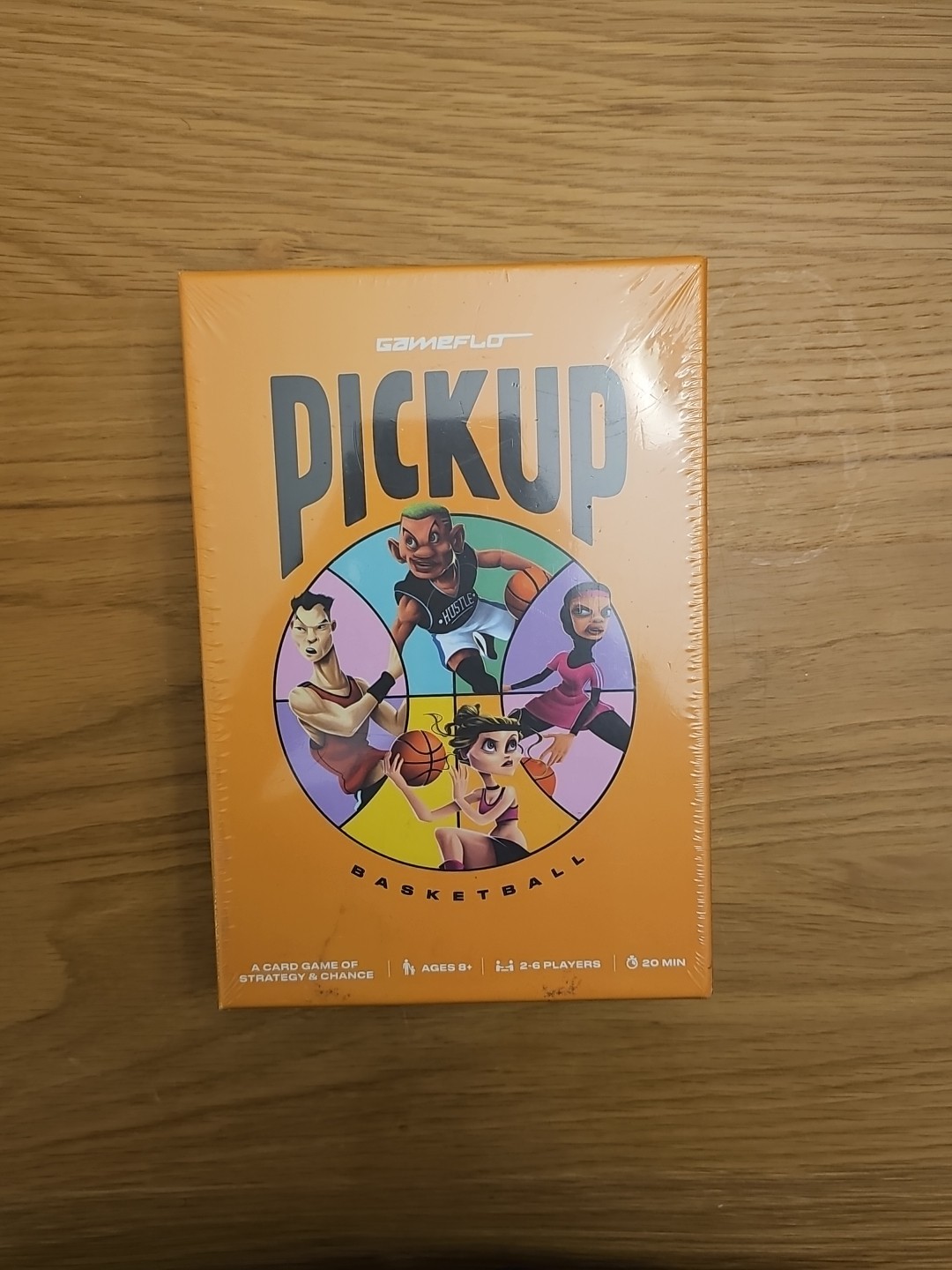 GAMEFLO PICKUP BASKETBALL CARD GAME. NEW/SEALED 2-6 PLAYERS AGES 8+ STRATEGY